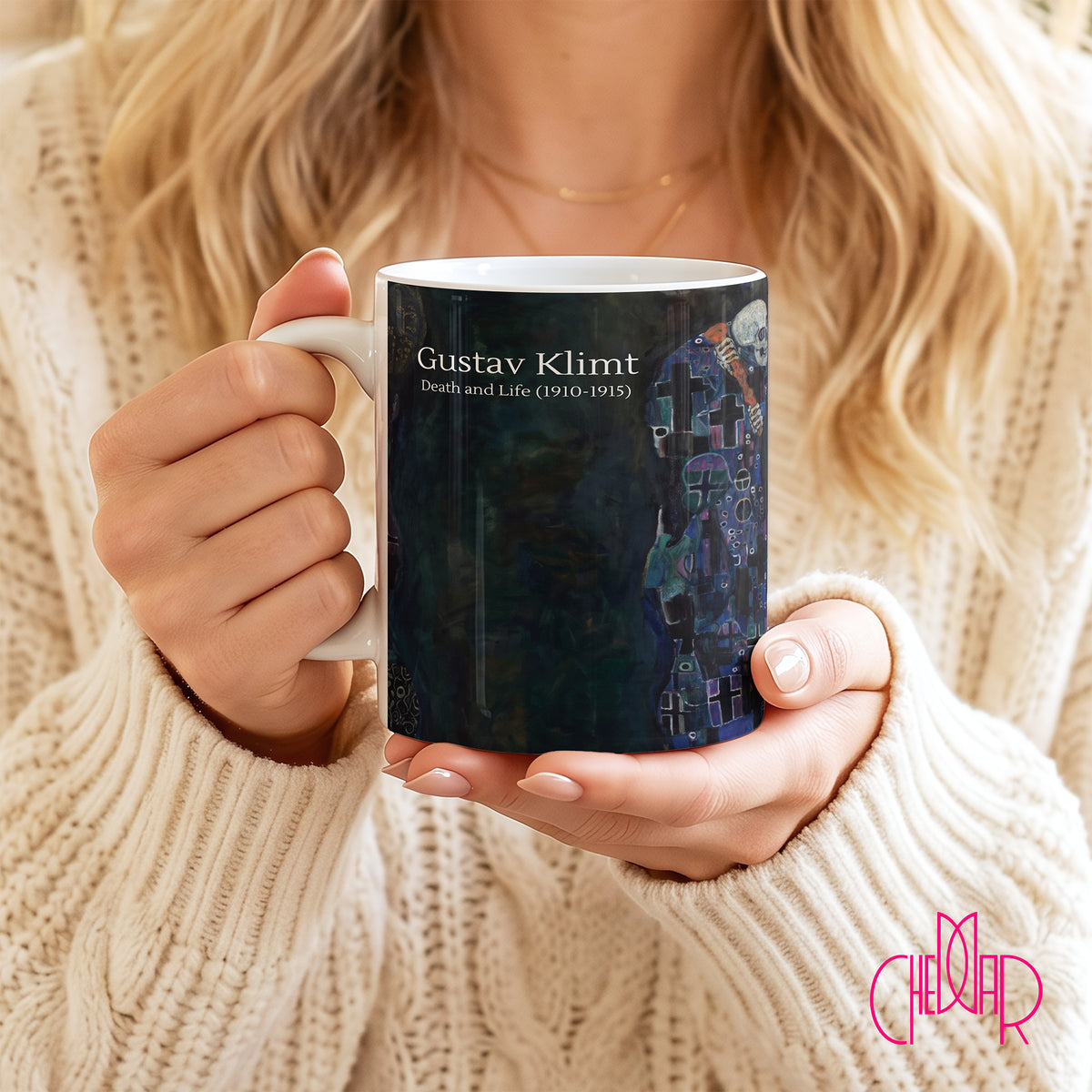 Gustav Klimt Death and Life - Kubek Ceramiczny | CheddarArt