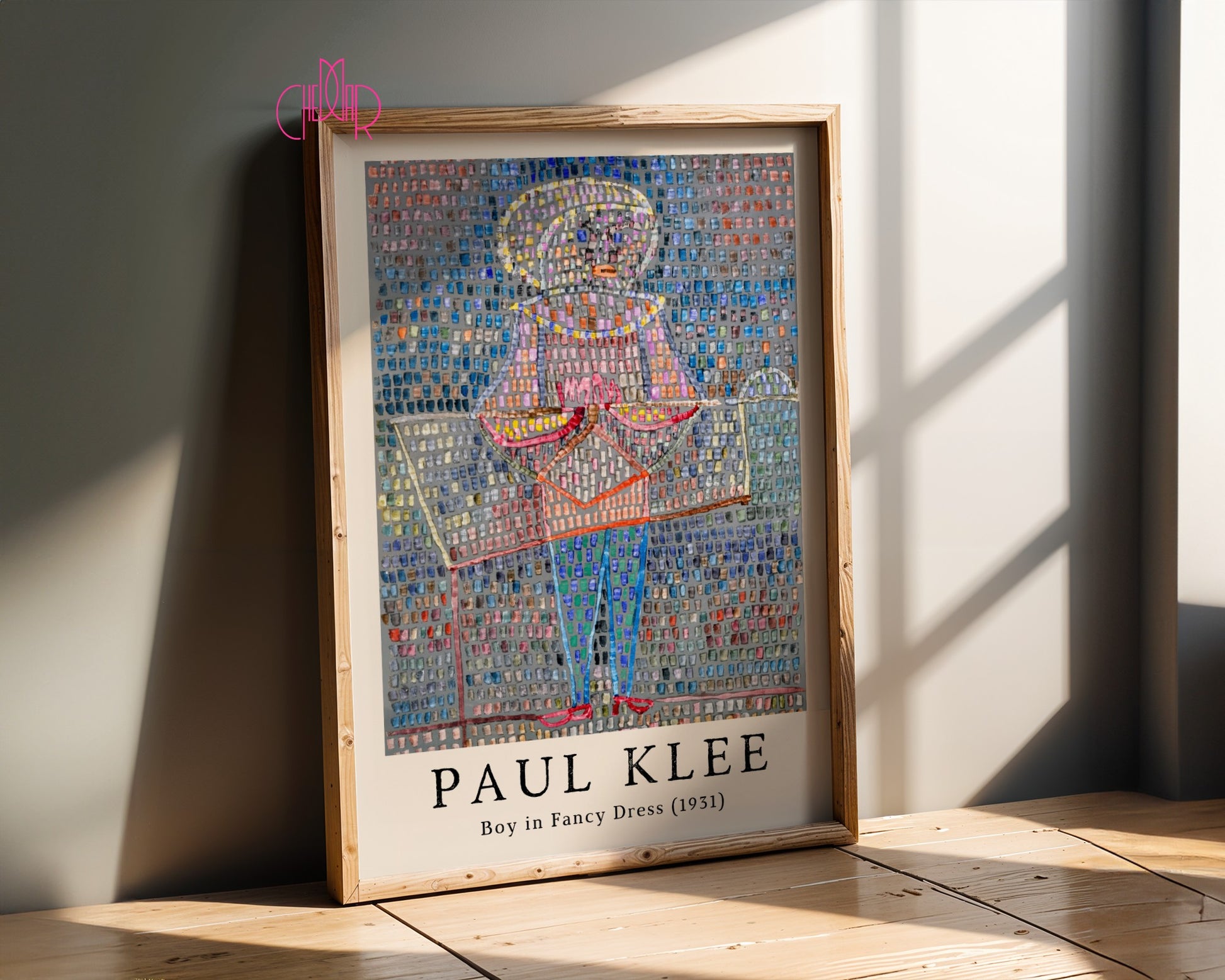 Plakat Paul Klee Chłopak w sukience 1931, kubizm, abstrakcja