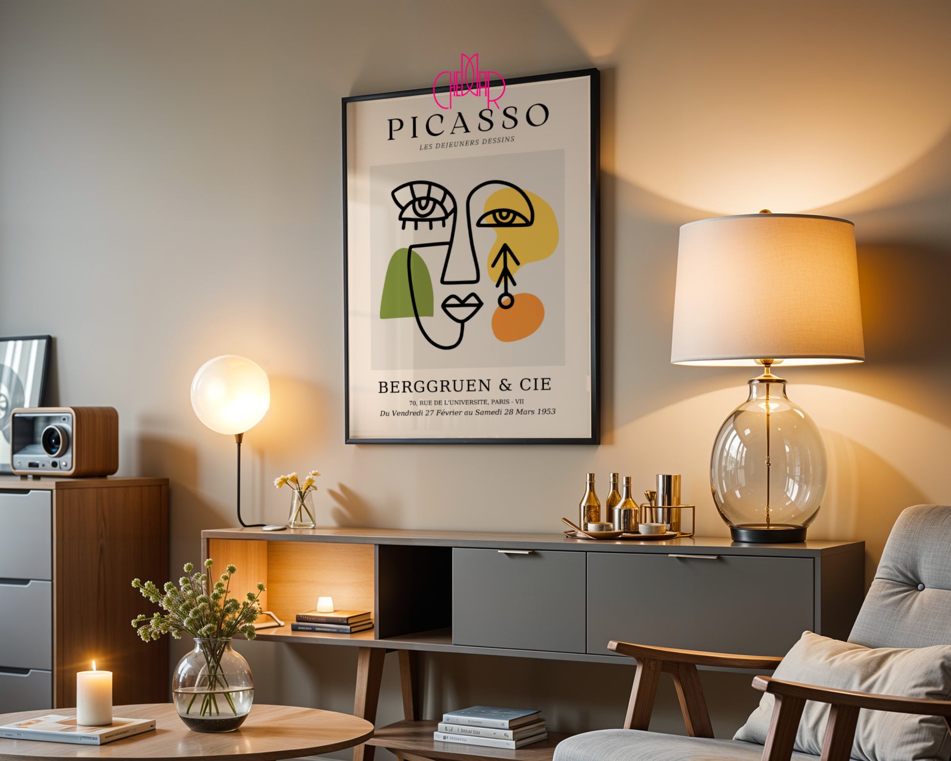 Pablo Picasso – Berggruen & Cie Abstract Multi-Color Face