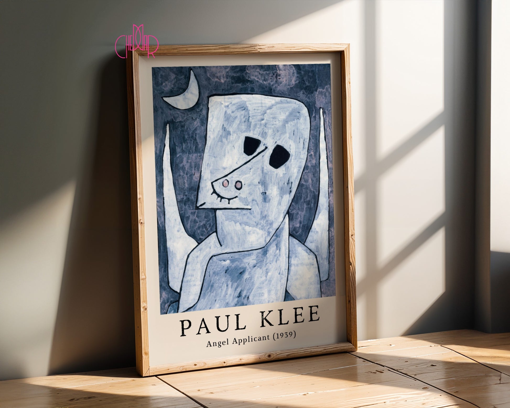 Plakat Paul Klee Angel Applicant 1939, kubizm, abstrakcja, sztuka,