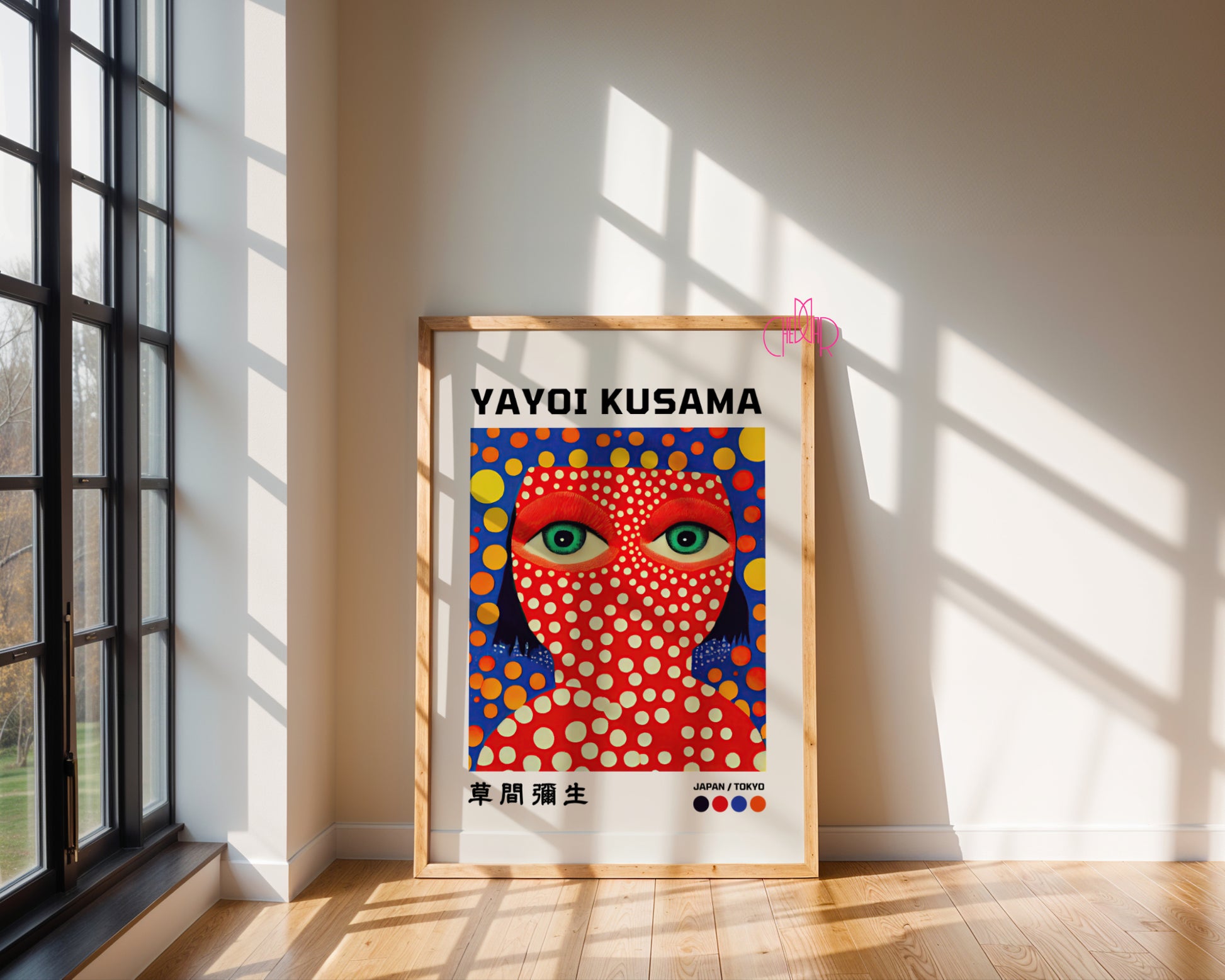 Yayoi Kusama – Red Dot Portrait: Avant-Garde and Mesmerizing Rhythm