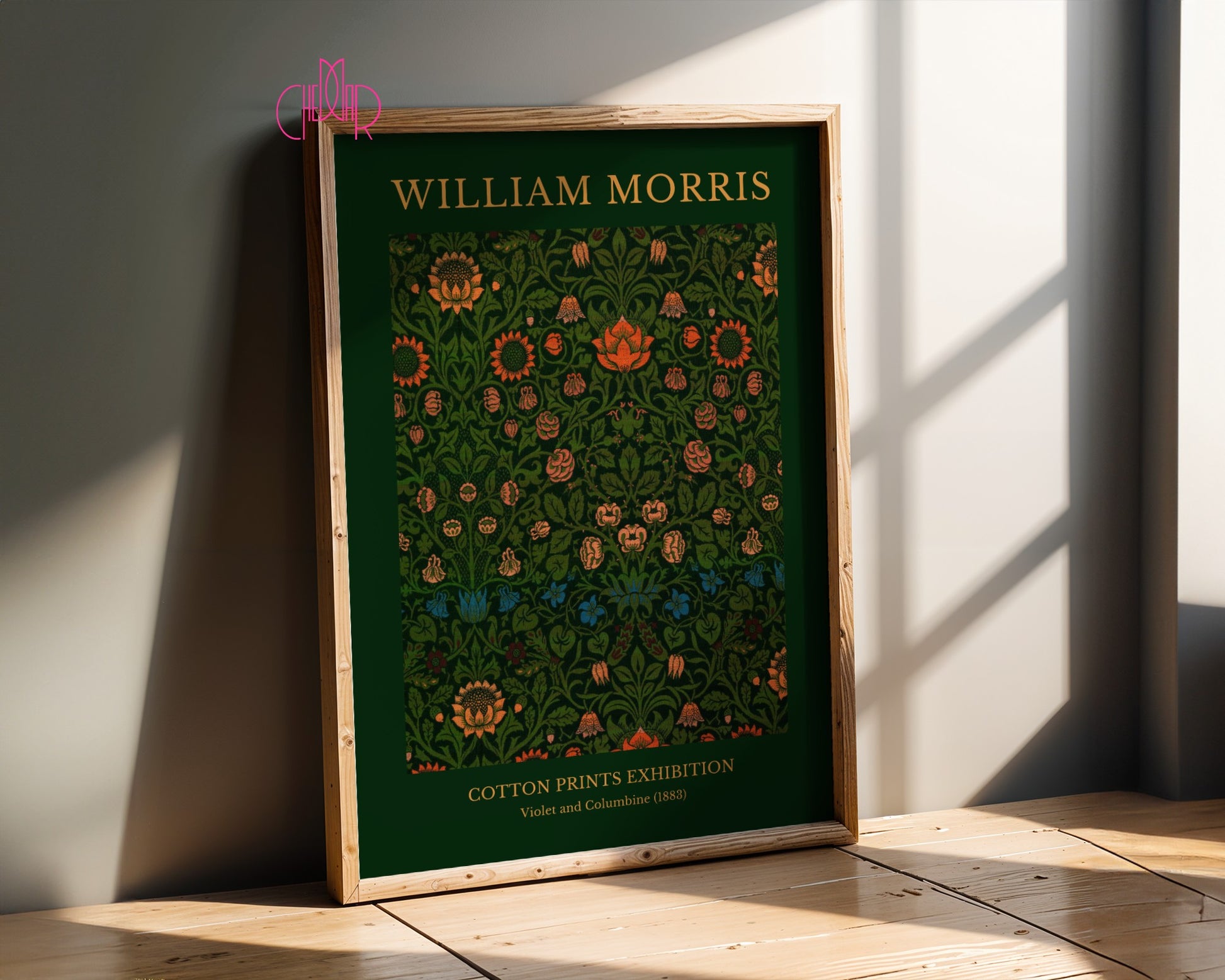 Plakat William Morris – Cotton Prints Exhibition, Violet and Columbine 1883