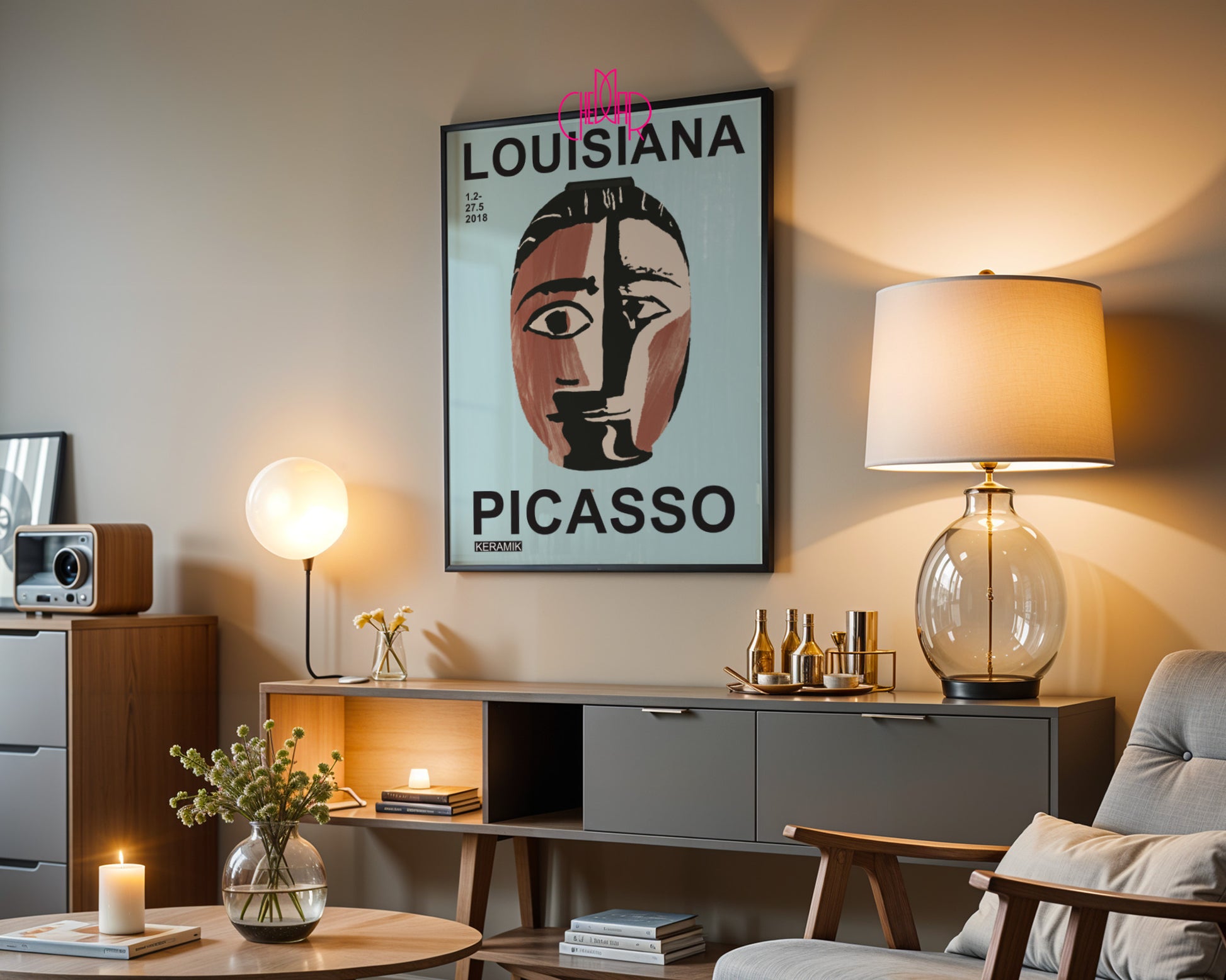Pablo Picasso – Louisiana Keramik Exhibition Poster