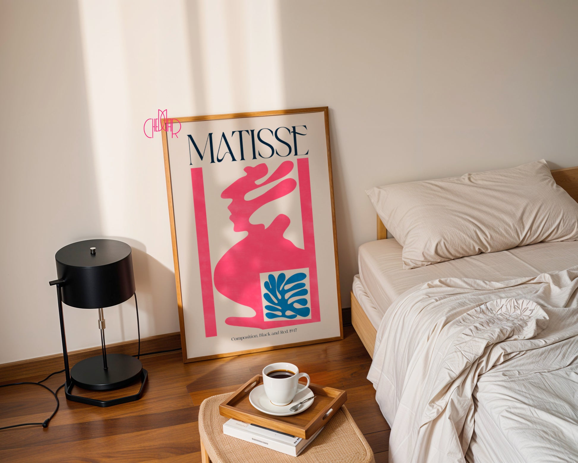 Matisse – Composition (Róż i Błękit) | Plakat Galeryjny Cut-Out