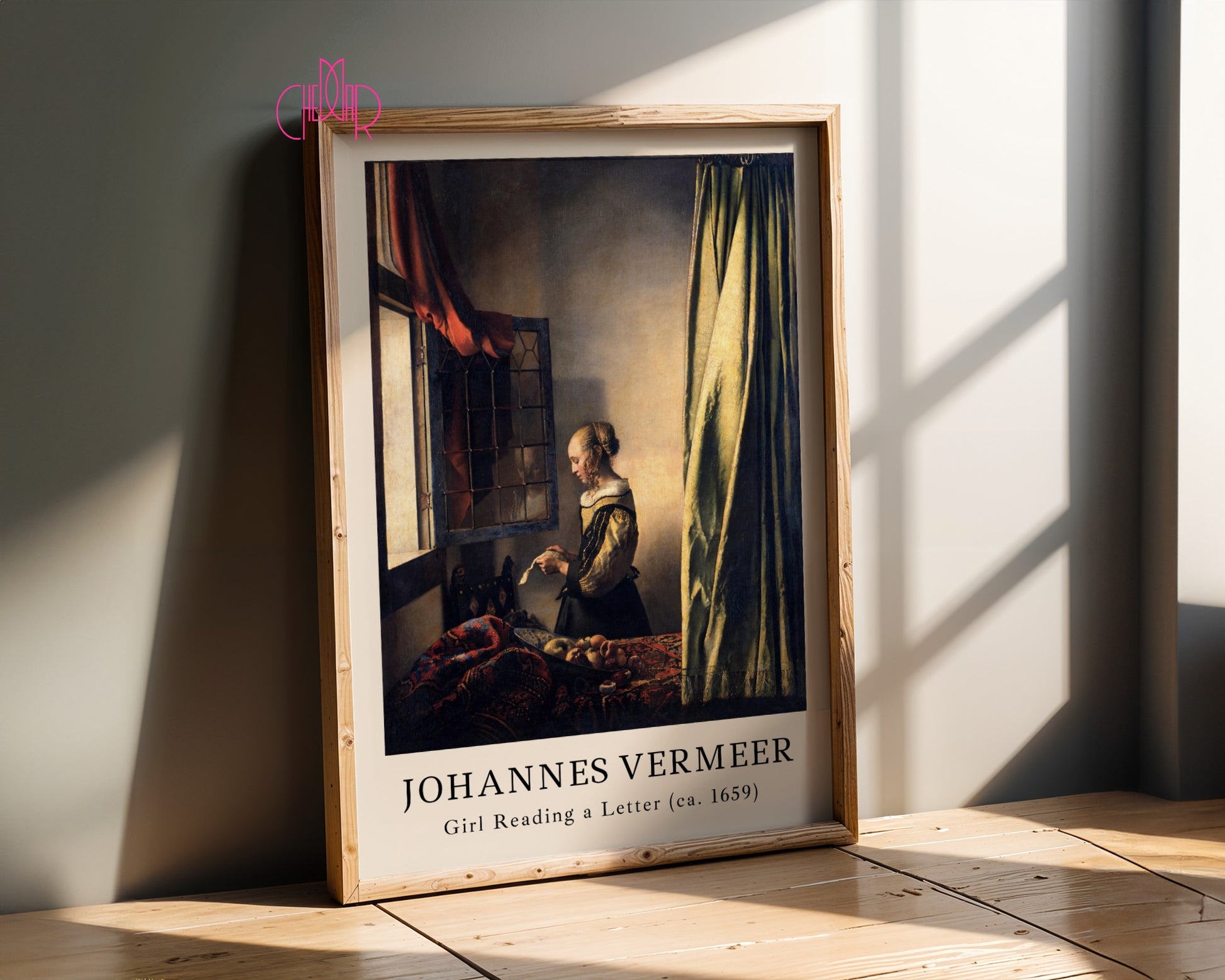 Plakat Johannes Vermeer Dziewczyna czytająca list, Vintage