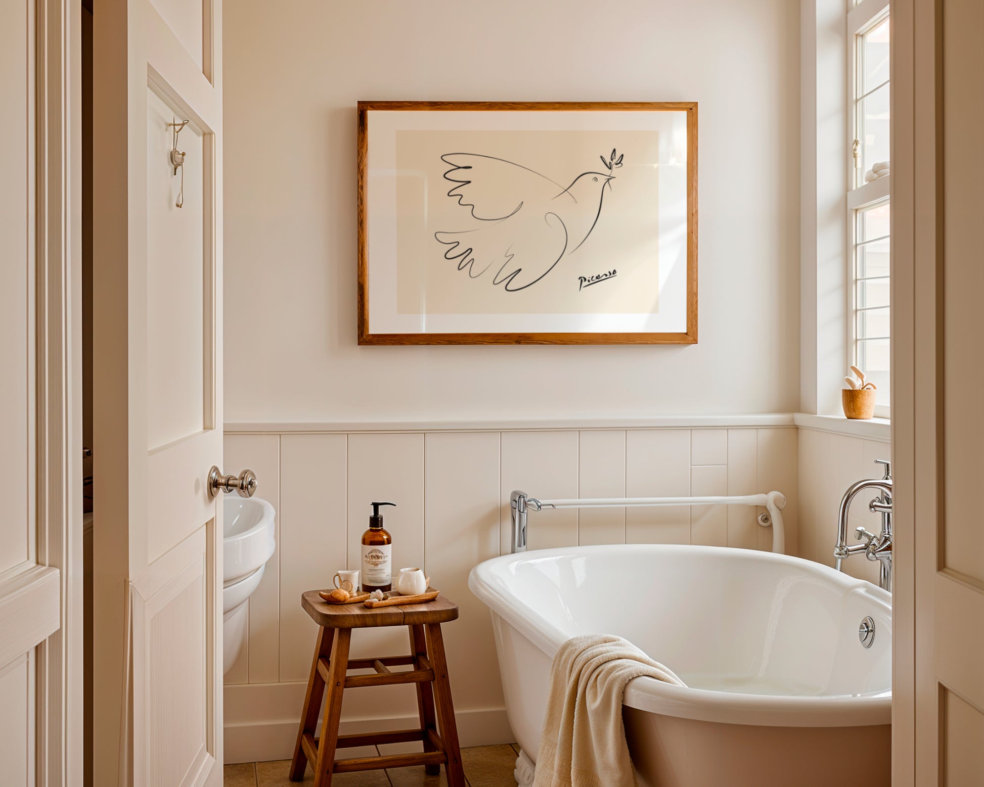 Pablo Picasso – Dove of Peace Minimalist Line Art Poster