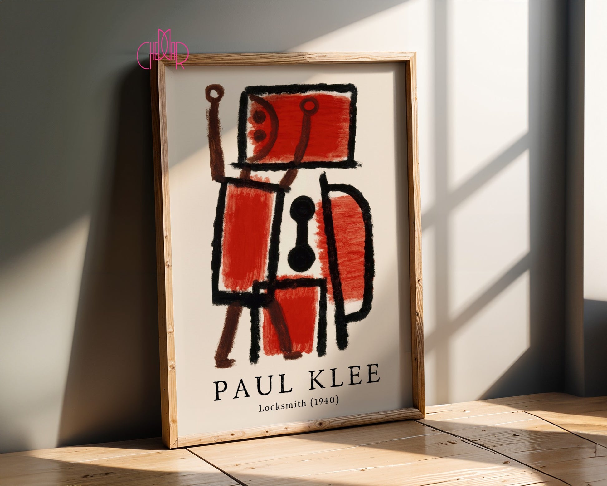 Plakat Paul Klee Locksmith 1940, abstrakcja