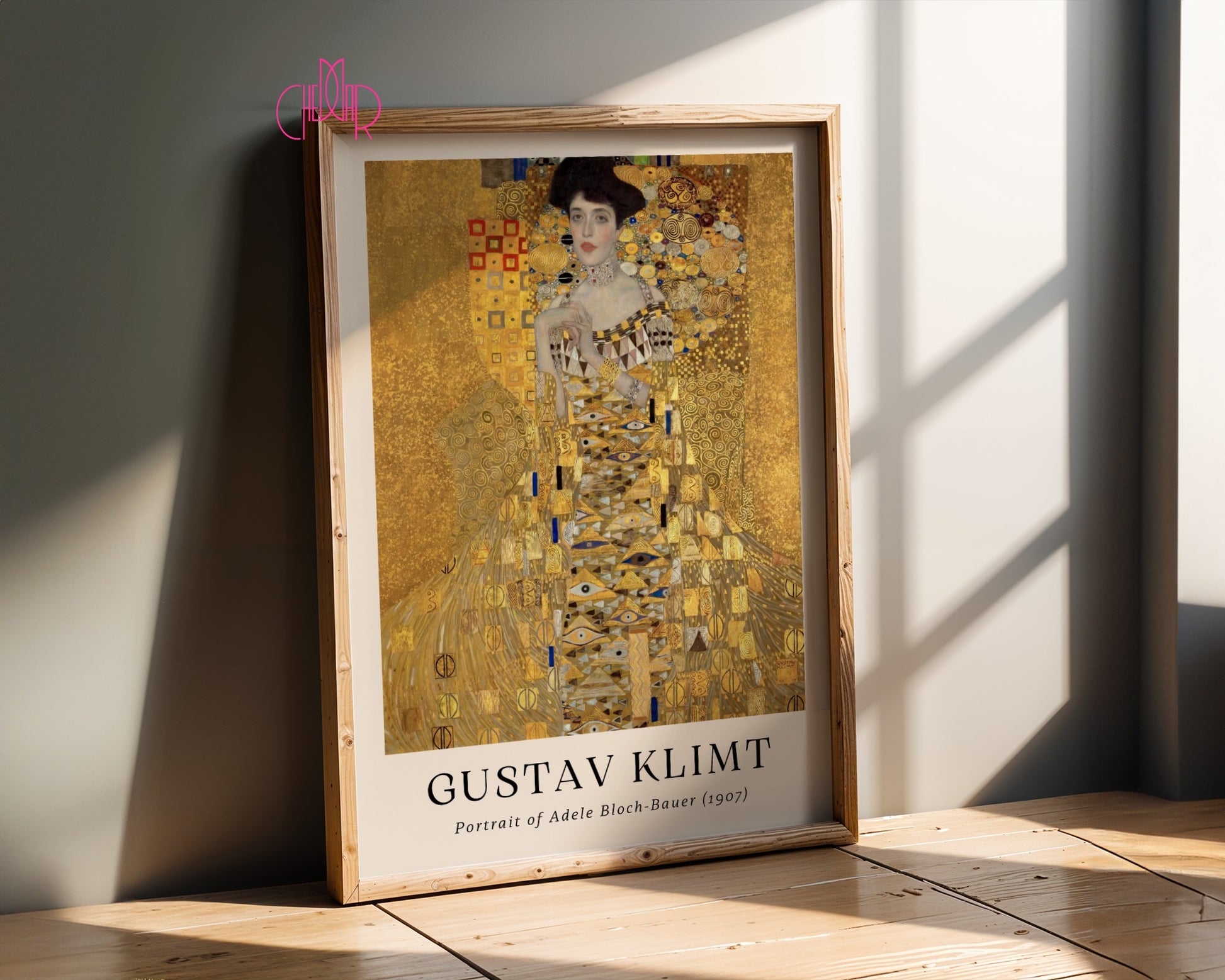 Plakat Gustaw Klimt portret Adele Bloch-Bauer, sztuka współczesna