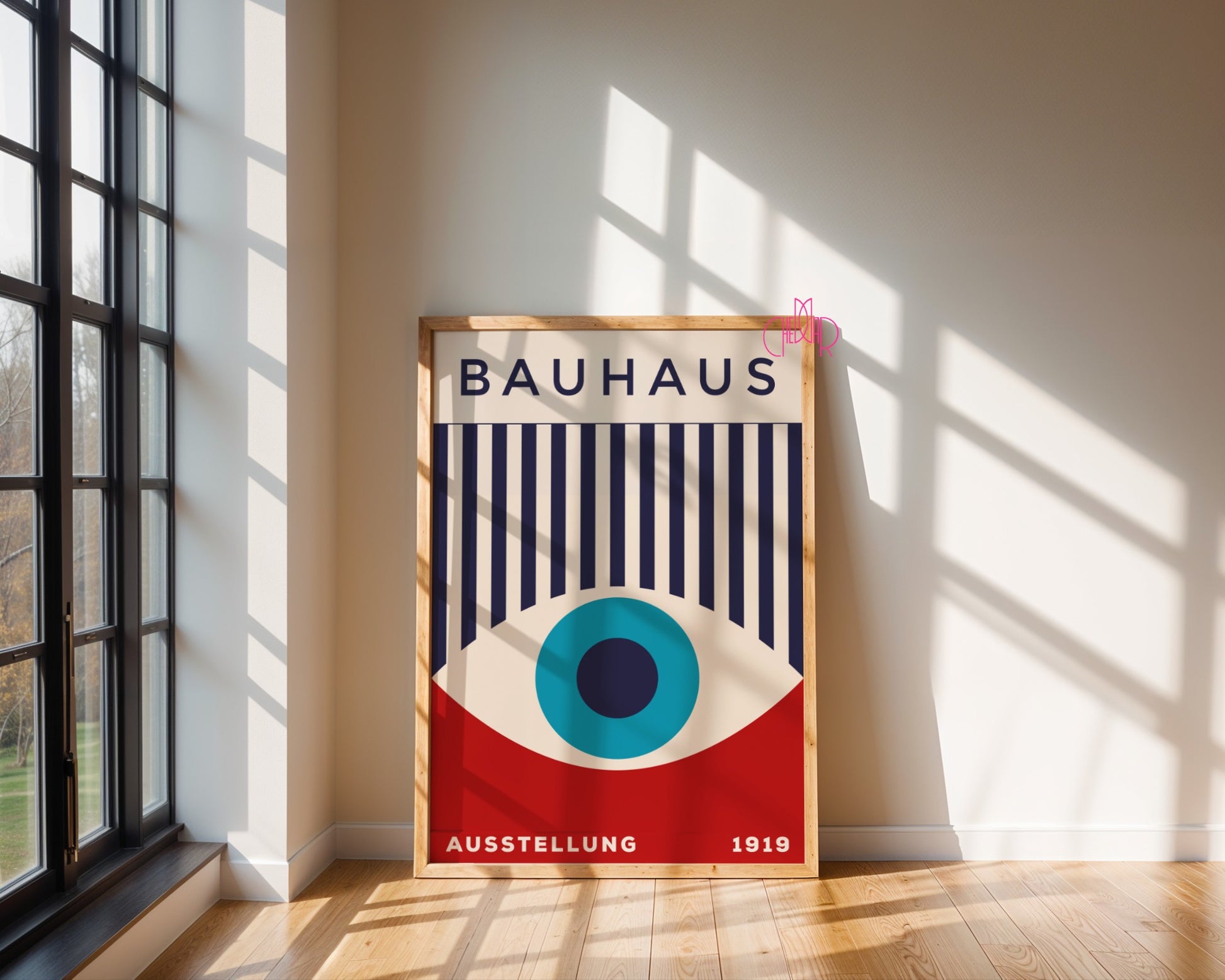 Plakat Bauhaus "Oko Proroka", retro, vintage