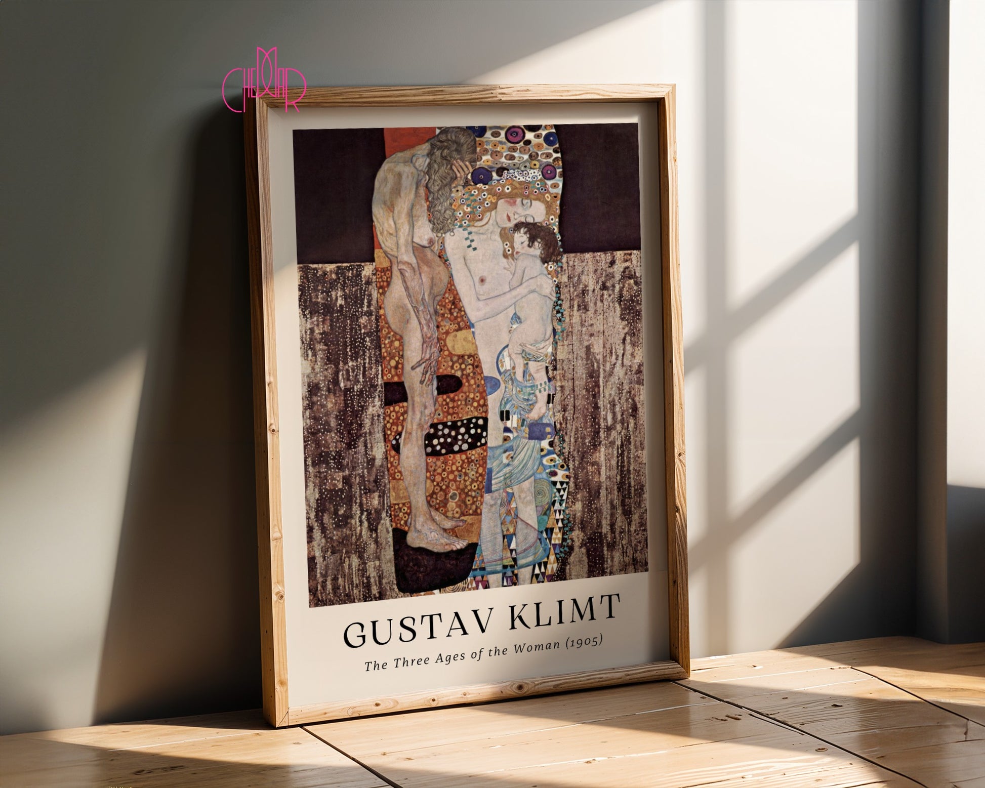 Plakat Gustaw Klimt trzy pokolenia kobiet, sztuka współczesna