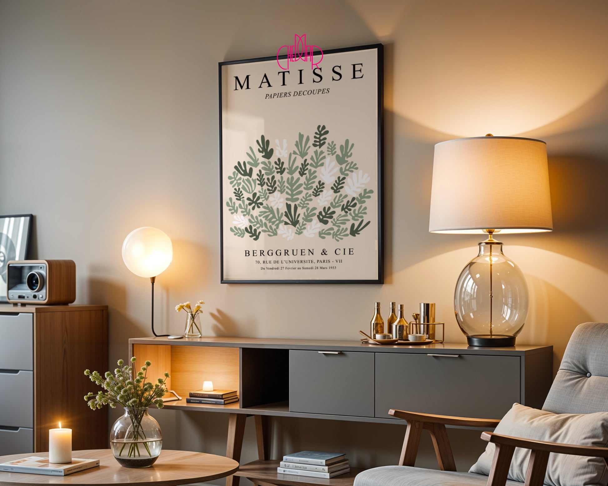 Matisse Flowers & Plants – Berggruen & Cie Exhibition Poster