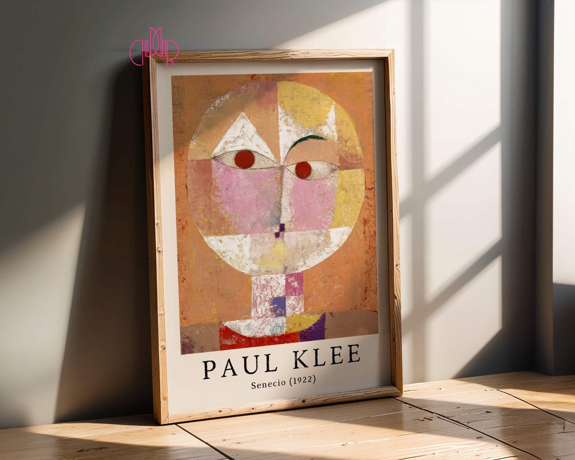 Plakat Paul Klee Senecio 1922, abstrakcja, kubizm, sztuka