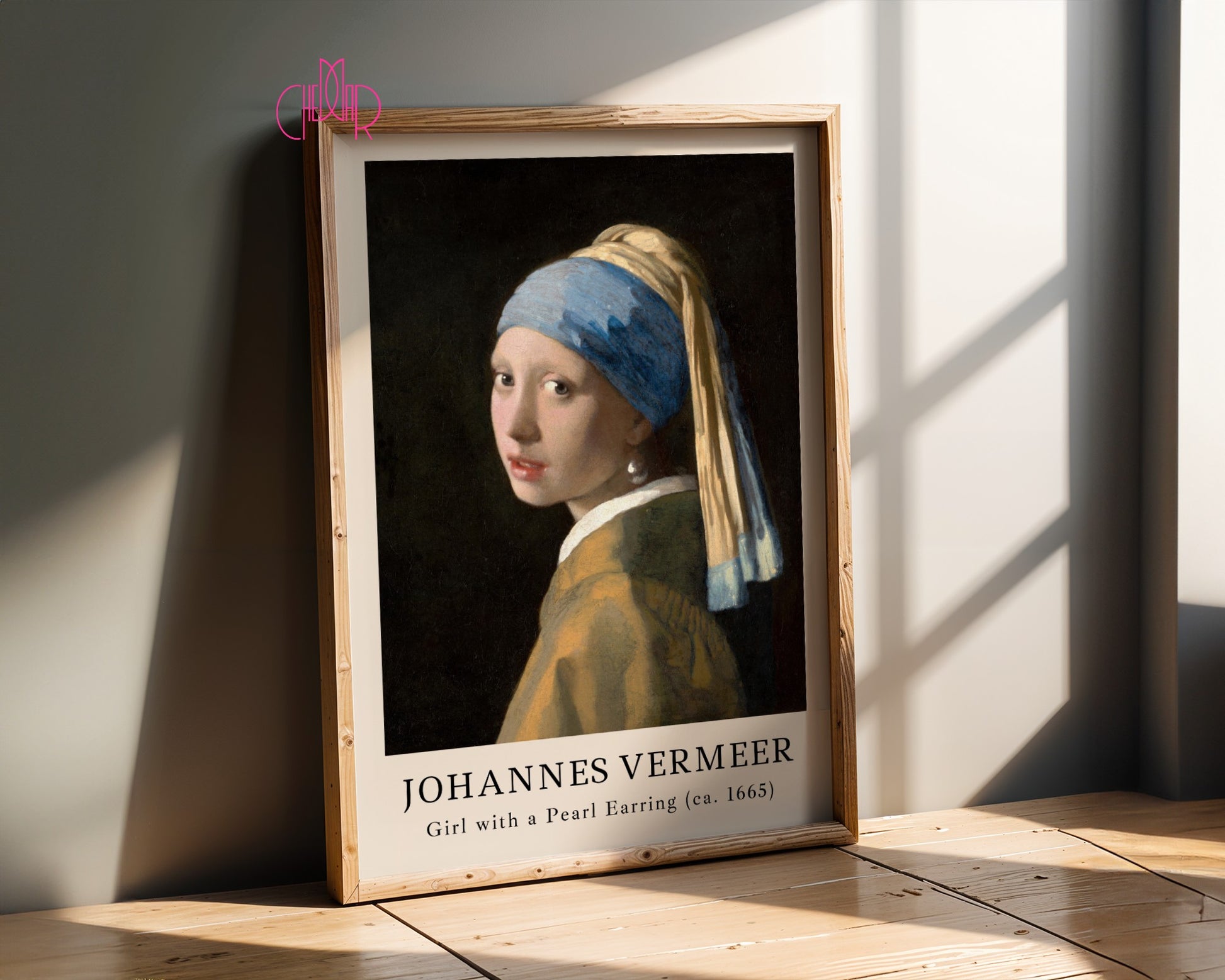 Plakat Johannes Vermeer Dziewczyna z perłami, klasyka, Vintage