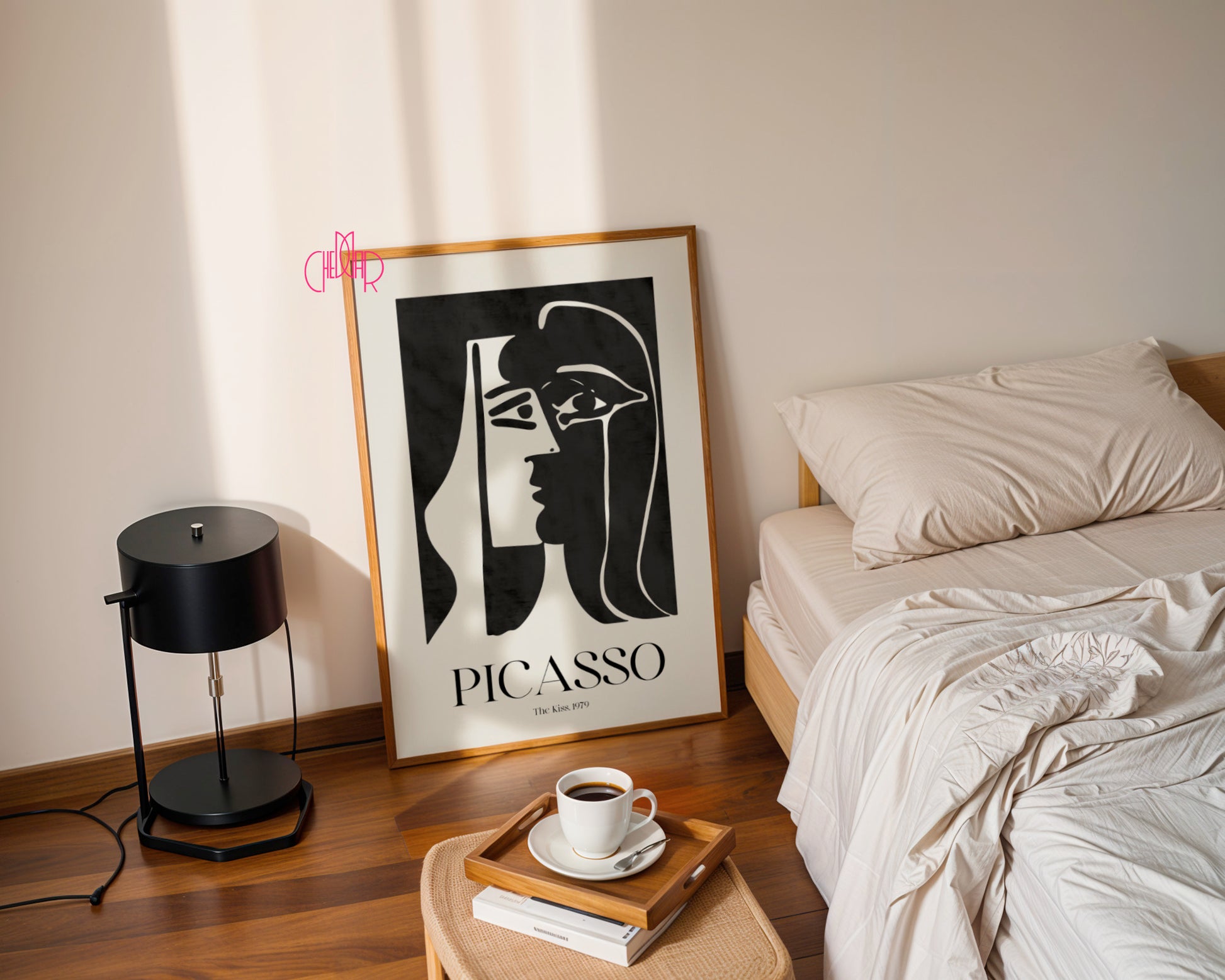 Picasso – The Kiss (Pocałunek) 1979 | Plakat Galeryjny Monochrome