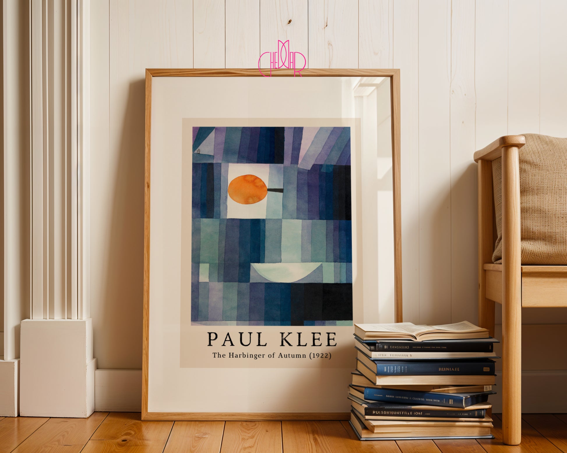 Plakat Paul Klee The Harbinger of Autumn 1922, kubizm, abstrakcja