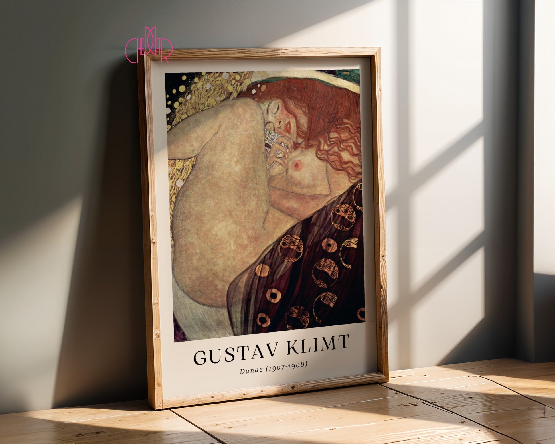 Plakat Gustaw Klimt Danae, sztuka współczesna, art nouveau