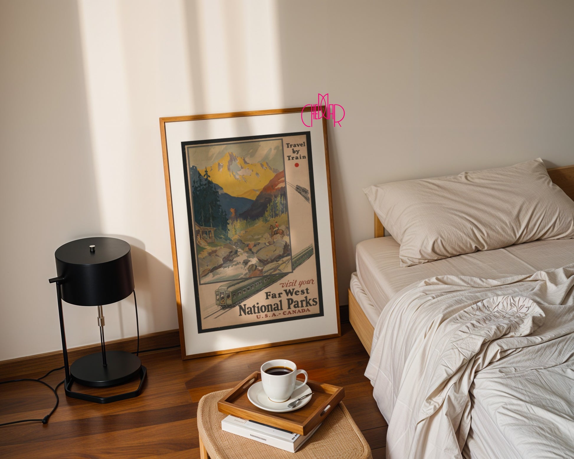 Plakat „Far West National Parks” – USA i Kanada, Vintage