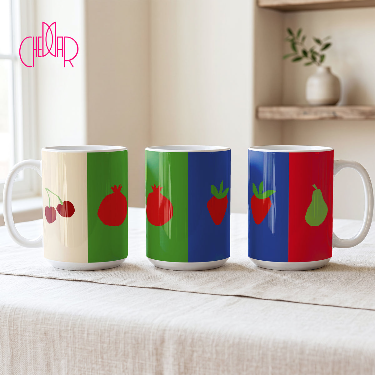 Henri Matisse Owoce Wycinanki - Kubek Ceramiczny | CheddarArt