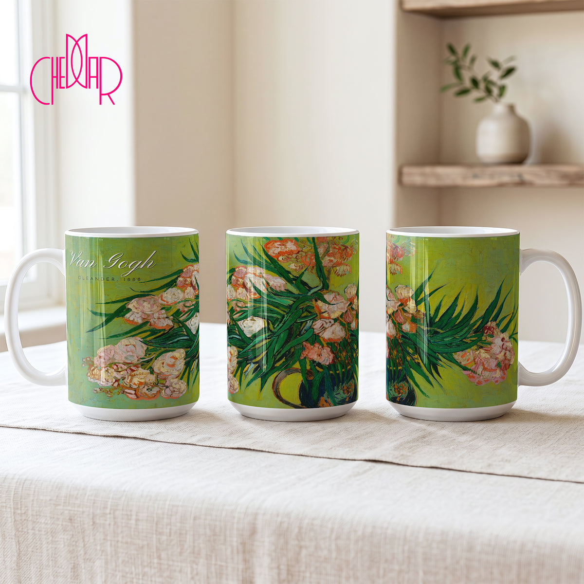 Vincent van Gogh Oleander - Kubek Ceramiczny | CheddarArt
