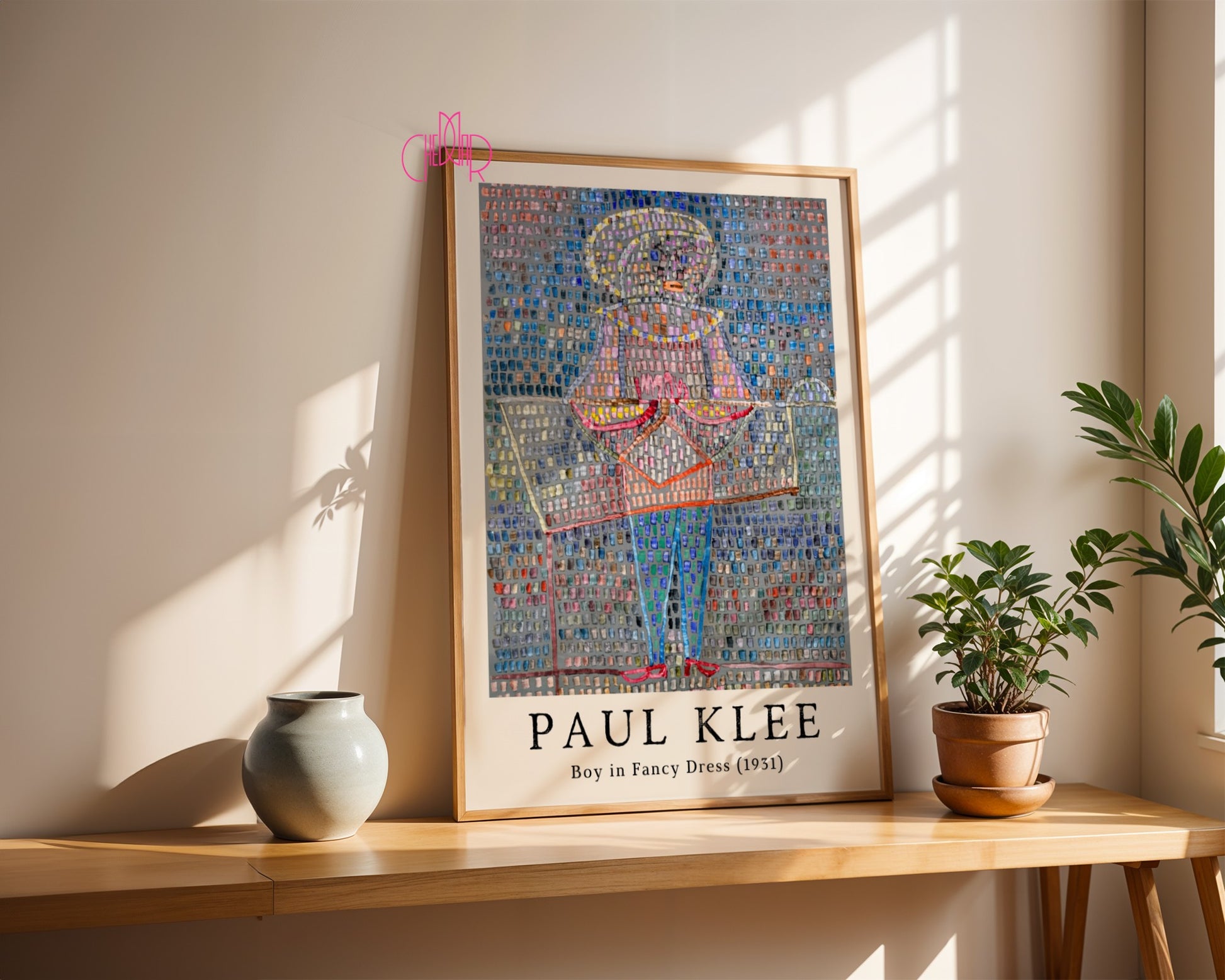 Plakat Paul Klee Chłopak w sukience 1931, kubizm, abstrakcja