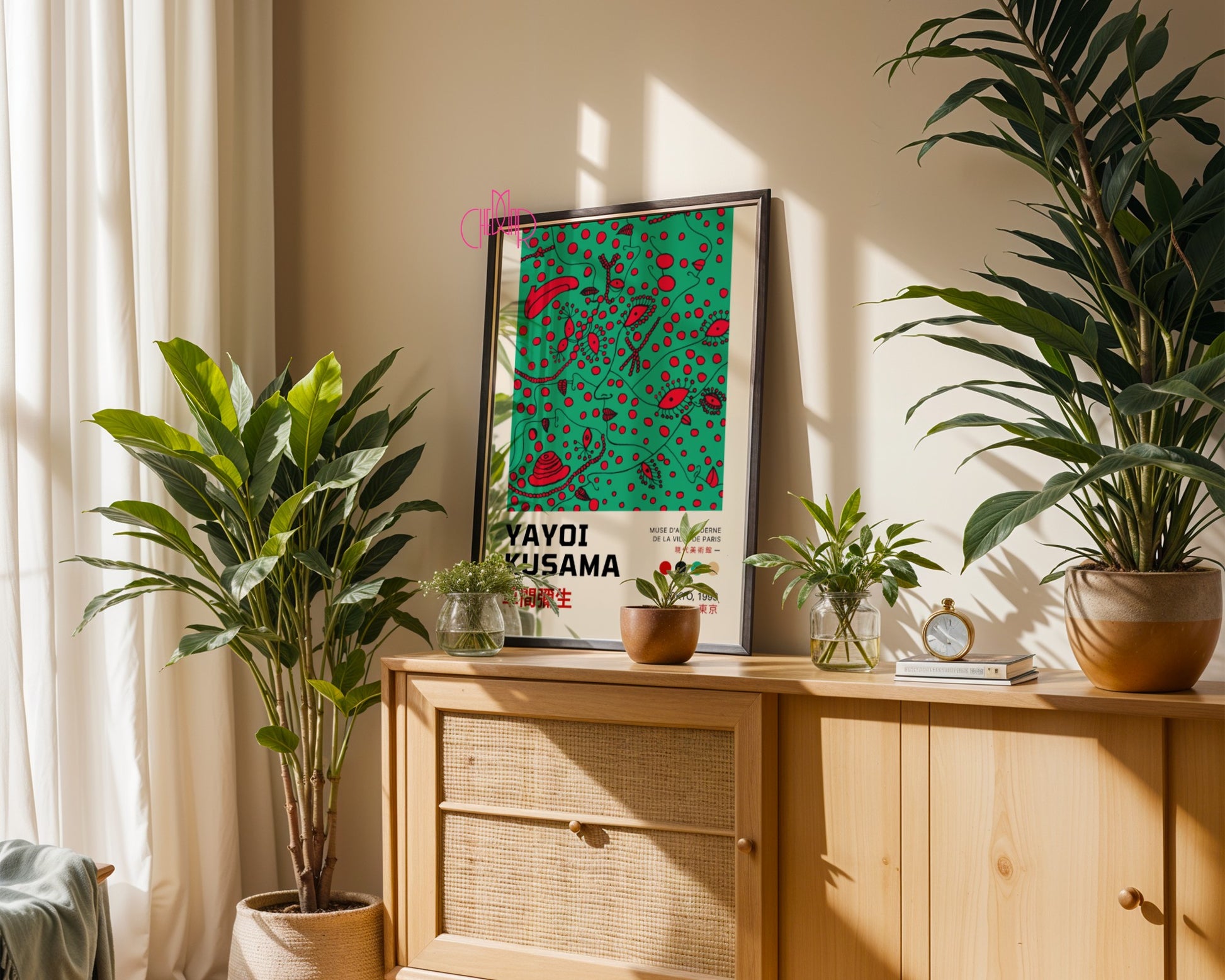 Plakat Yayoi Kusama, Kobieta z zielonymi oczami, Japonia, Tokyo