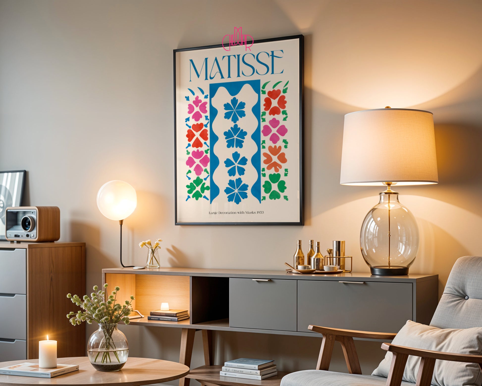 Matisse – Large Decoration with Masks (1953) | Plakat Galeryjny Cut-Out
