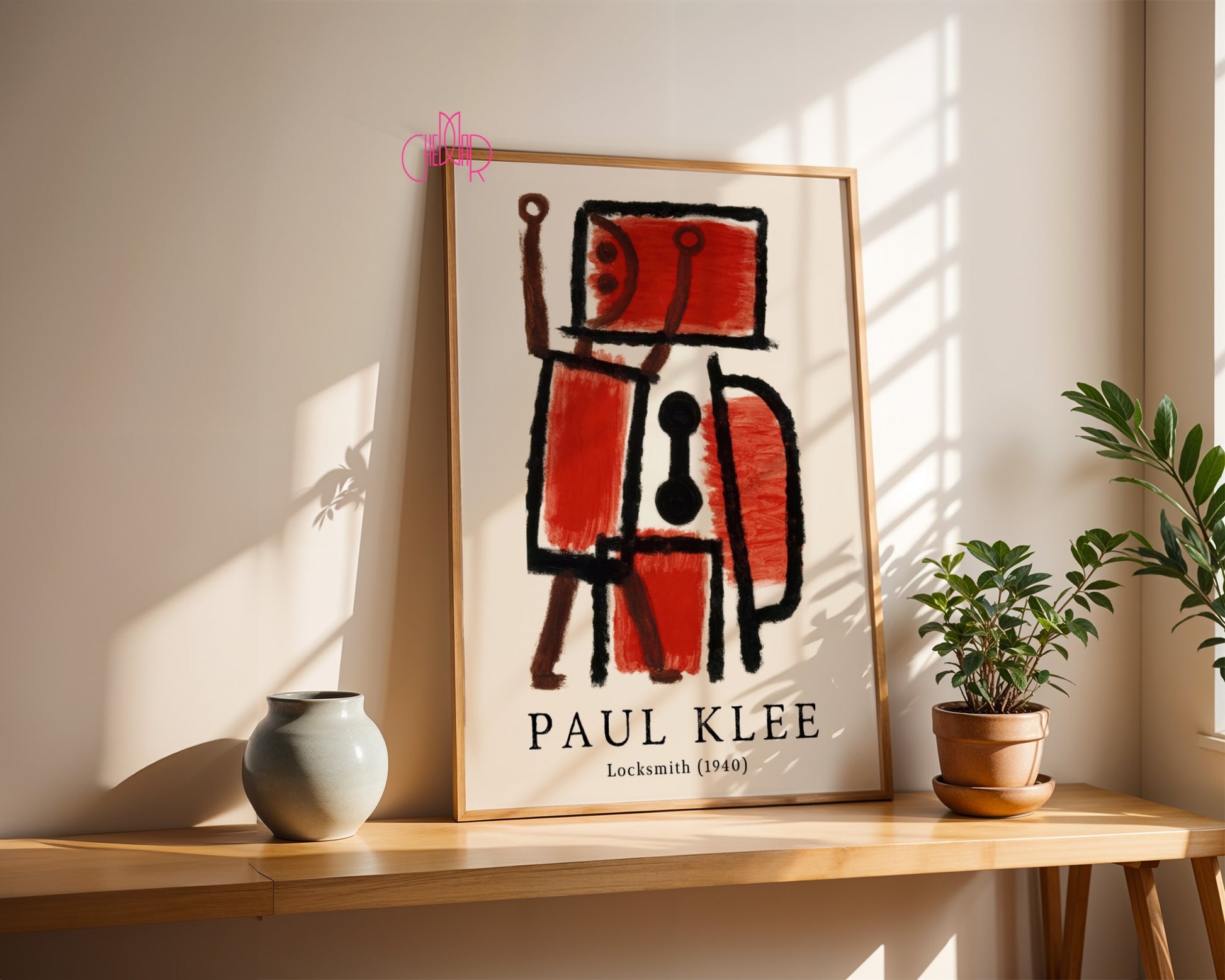 Plakat Paul Klee Locksmith 1940, abstrakcja