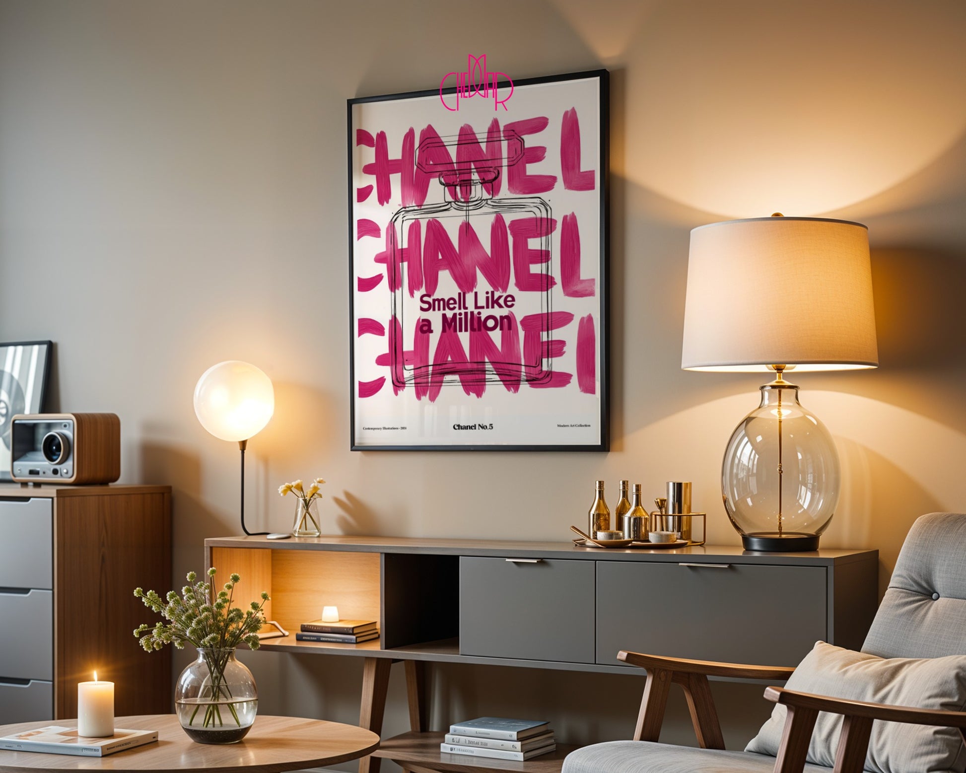 Plakat no.5, Chanel, Small lika a Million, humorystyczny