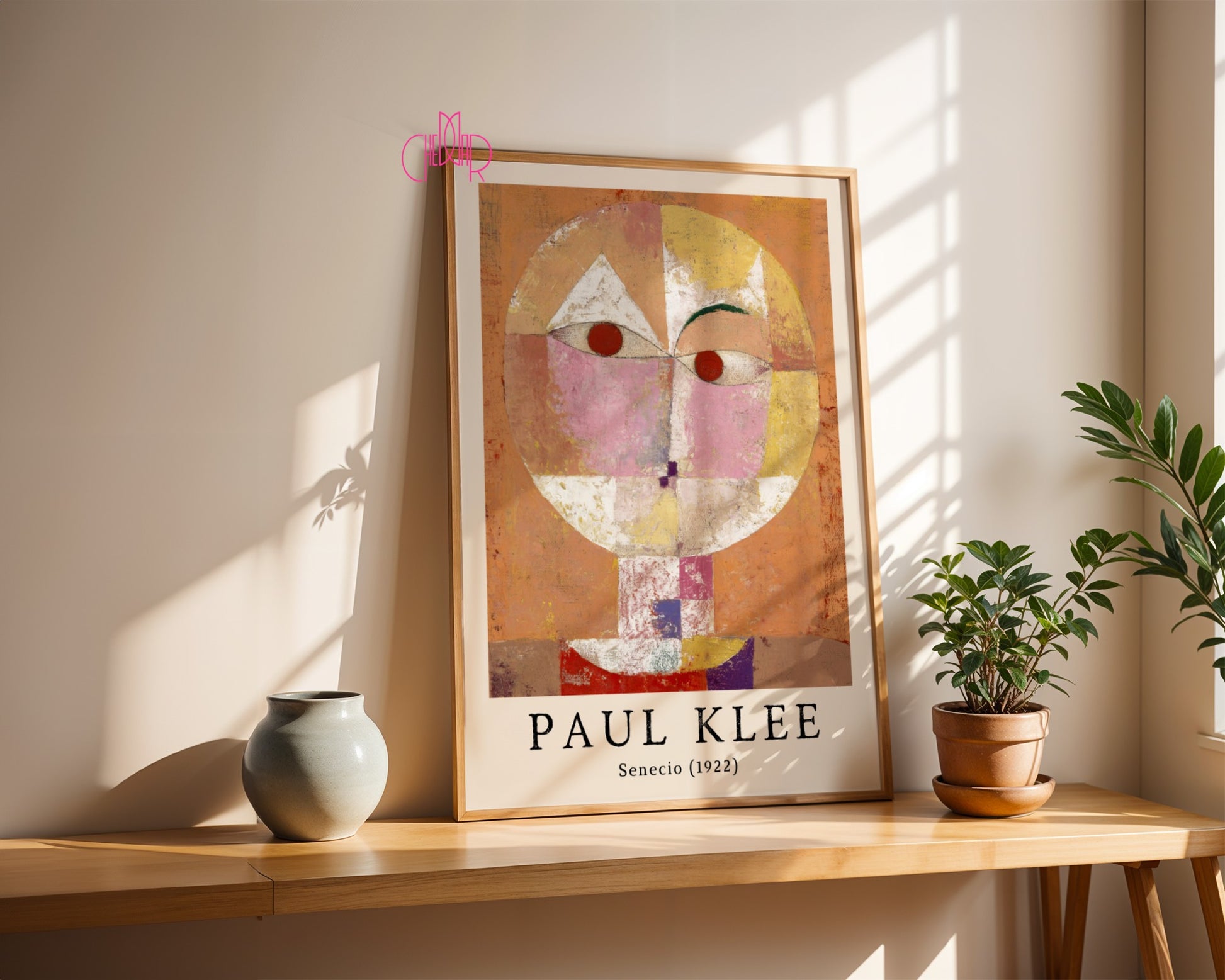 Plakat Paul Klee Senecio 1922, abstrakcja, kubizm, sztuka