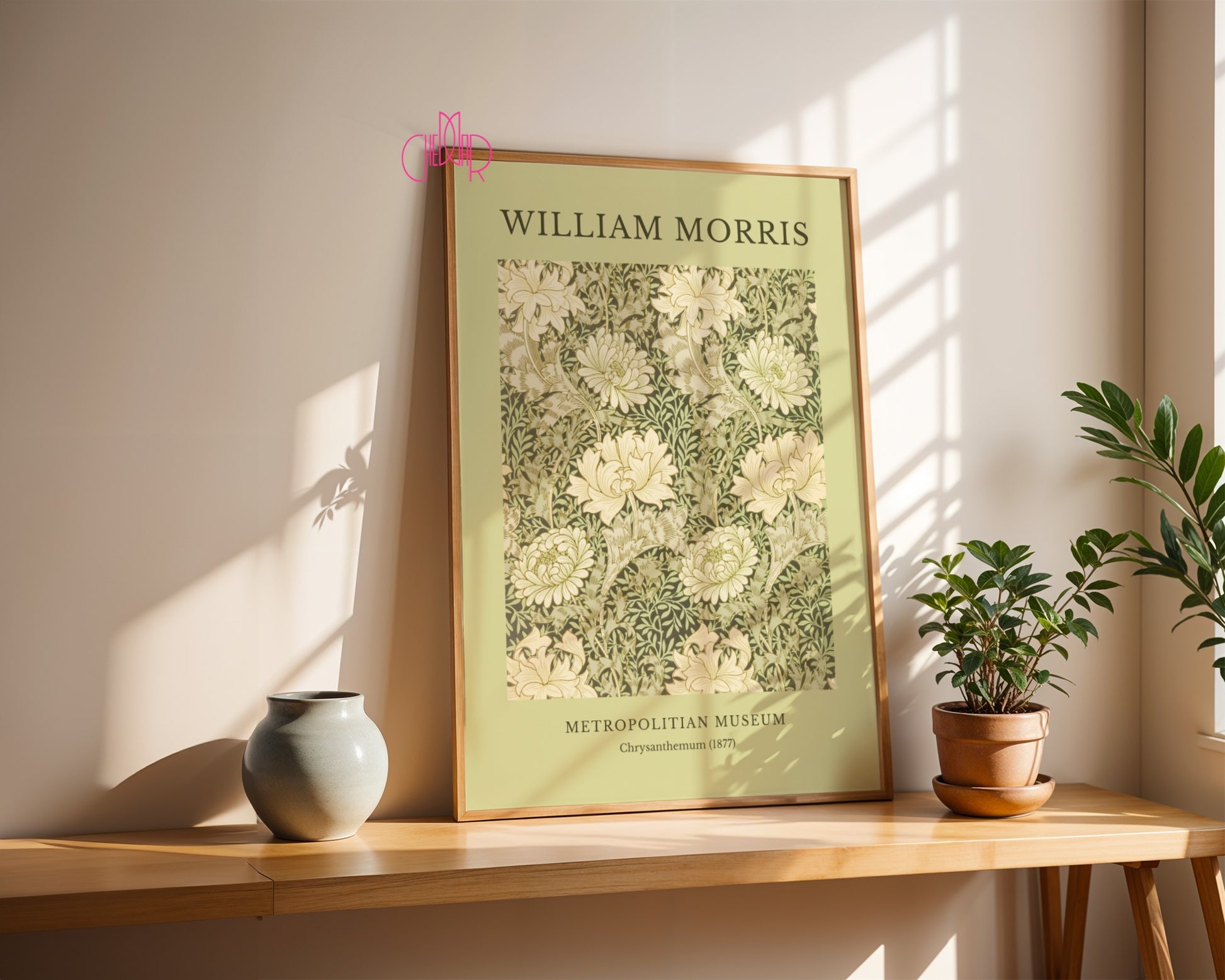 Plakat William Morris Metropolitian Museum, Chrysanthemum