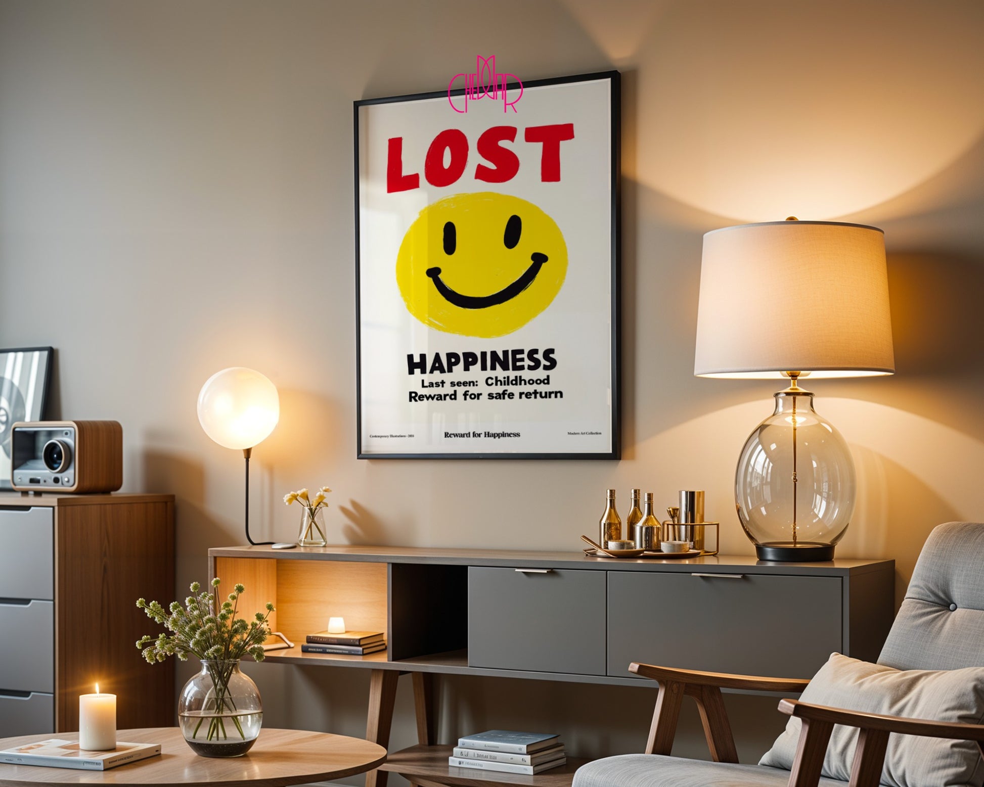 Plakat modernistyczny, Lost Happiness, zagubione szczęście