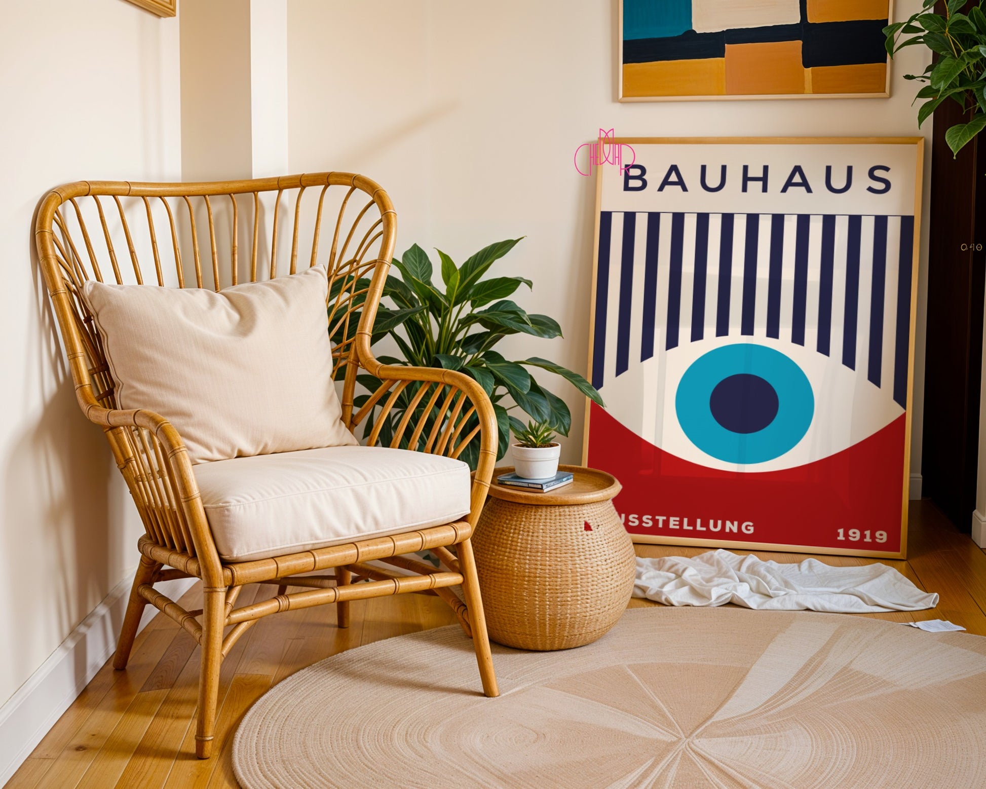 Plakat Bauhaus "Oko Proroka", retro, vintage