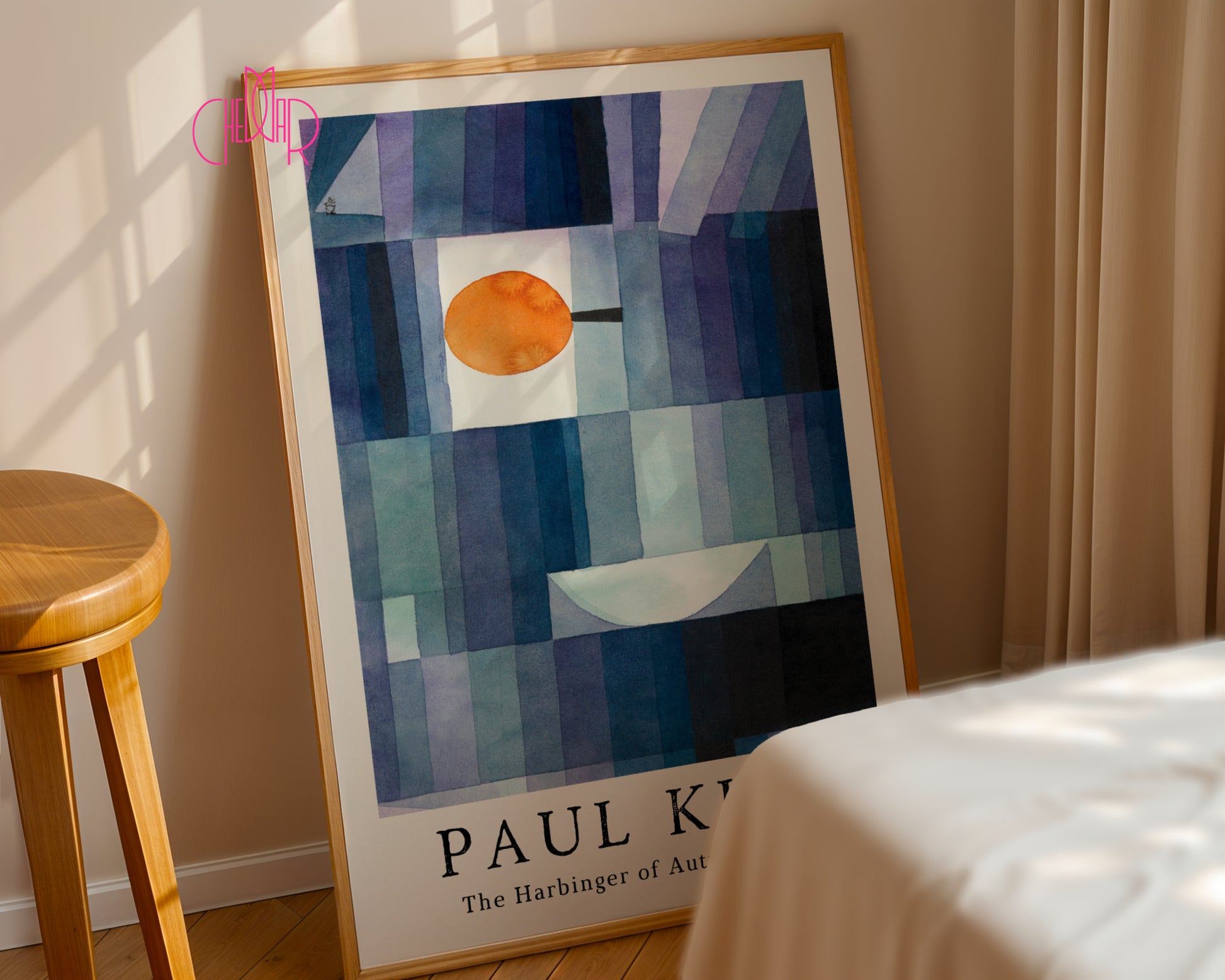 Plakat Paul Klee The Harbinger of Autumn 1922, kubizm, abstrakcja