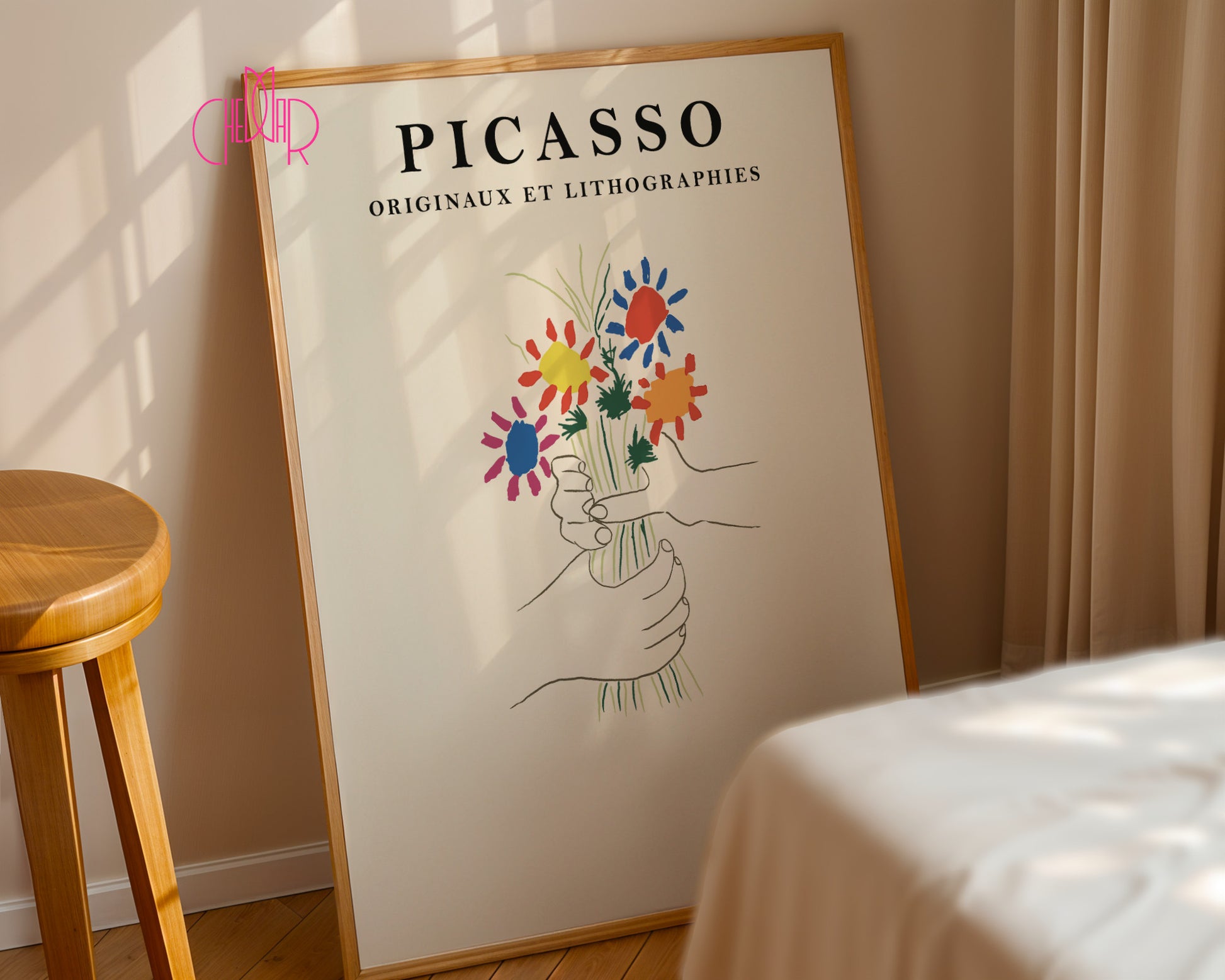 Pablo Picasso – Bouquet of Peace Exhibition Poster