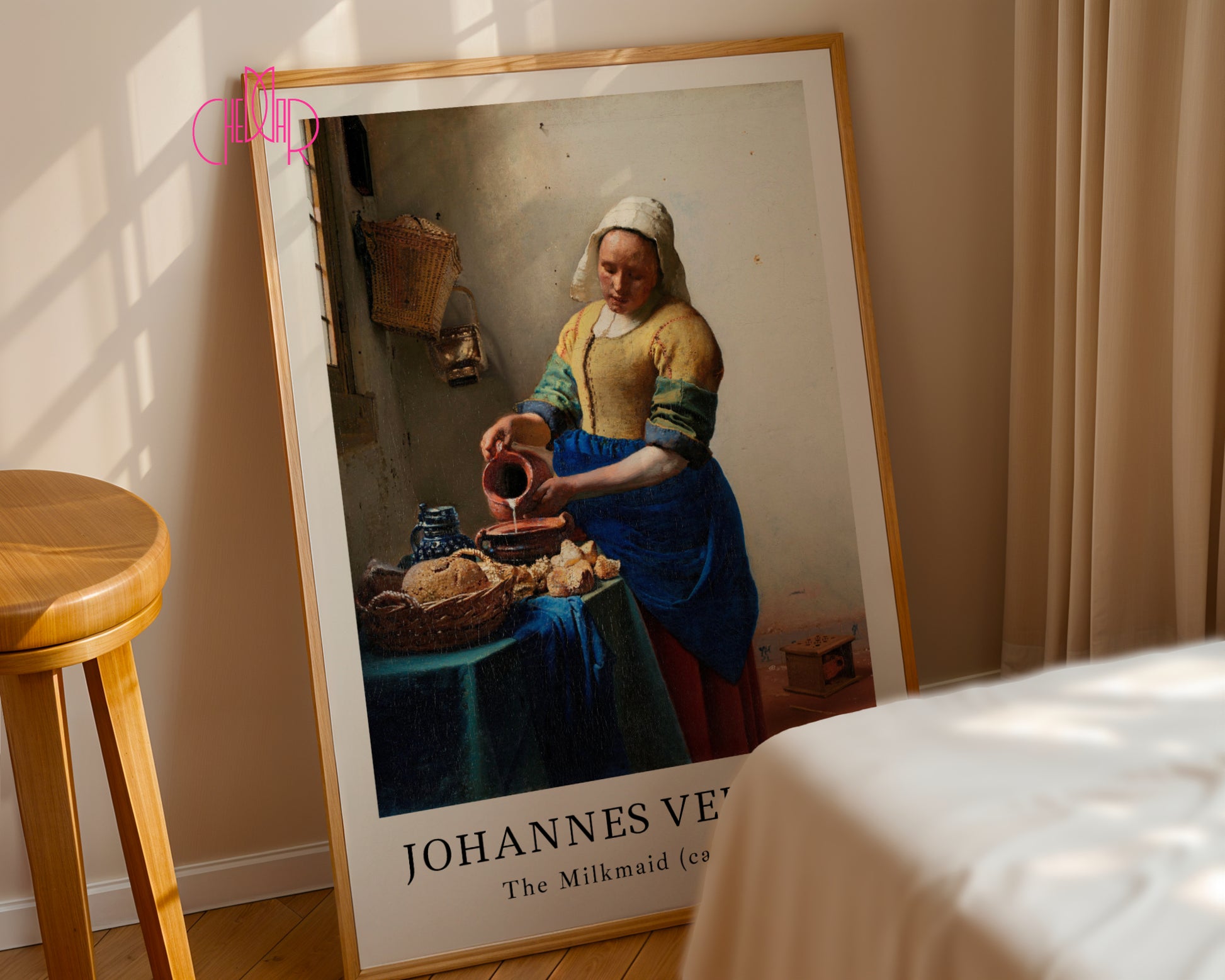 Plakat Johannes Vermmeer The Milk Made sztuka klasyczna, Vintage