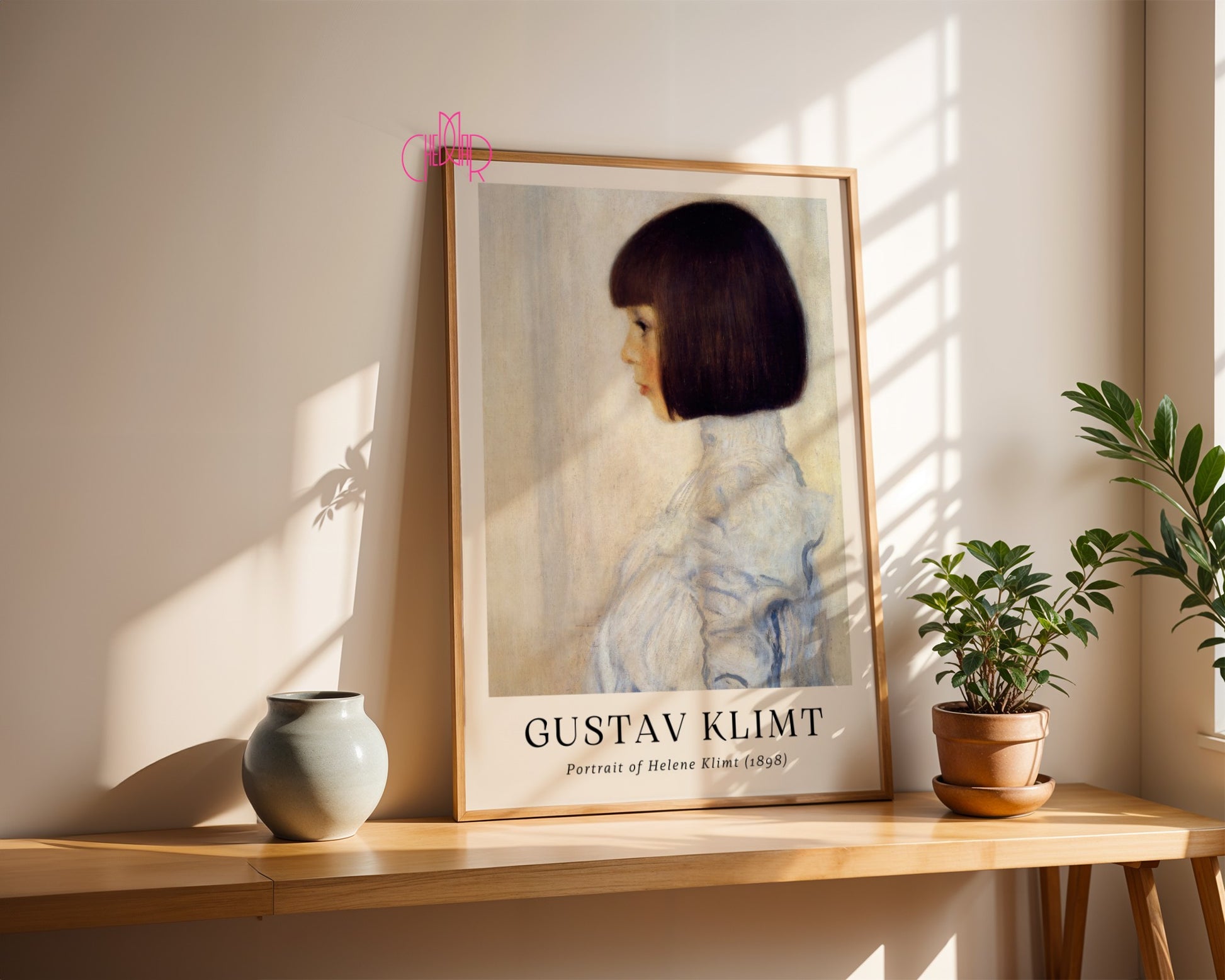 Plakat Gustaw Klimt portret Heleny Klimt, sztuka nowoczesna