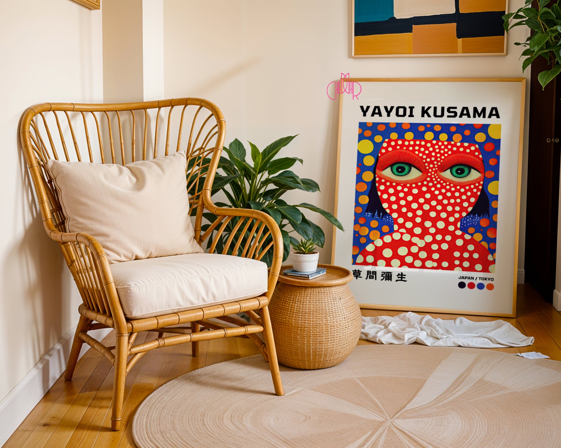 Yayoi Kusama – Red Dot Portrait: Avant-Garde and Mesmerizing Rhythm