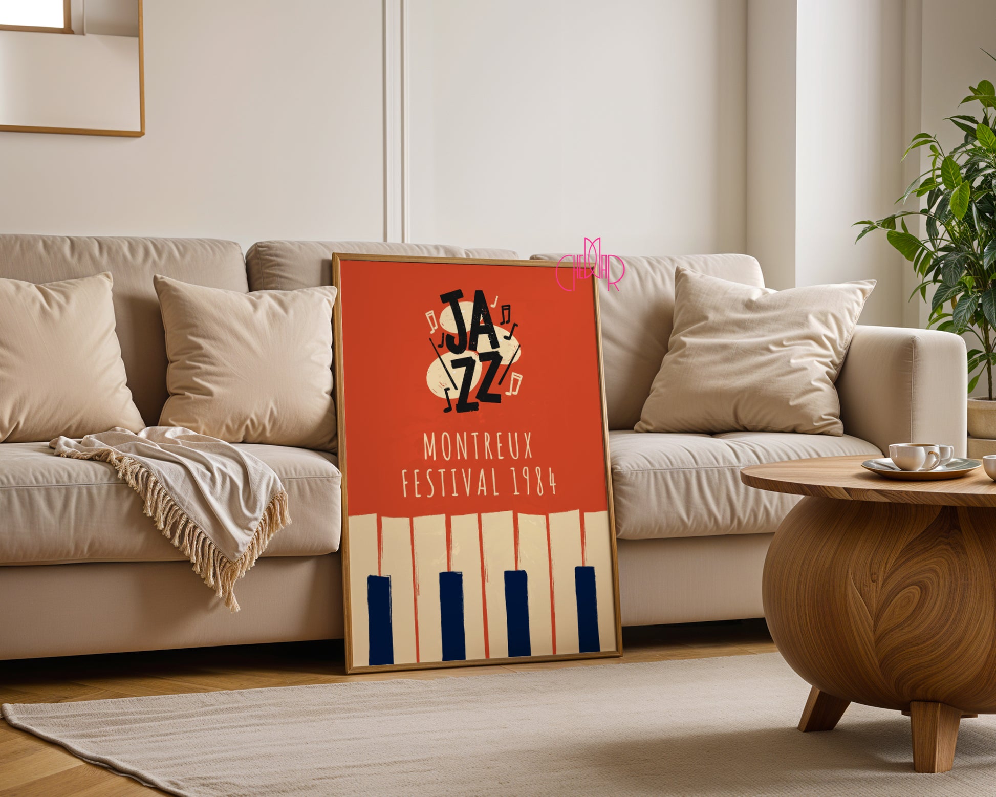 Plakat muzyczny z serii All That Jazz, Montreux 1984