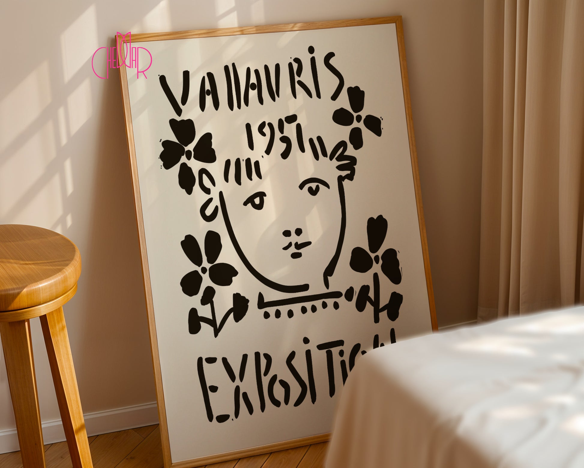 Pablo Picasso – Vallauris Exposition 1951 Floral Sketch