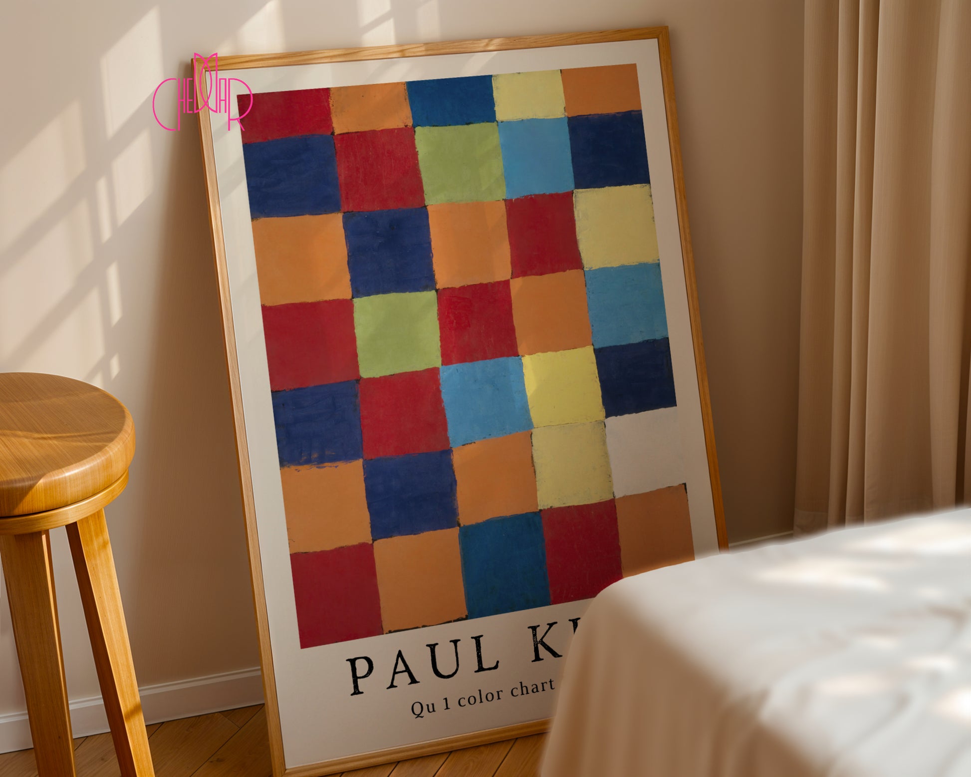 Paul Klee Qu 1 Color Chart – Geometric Abstract Poster