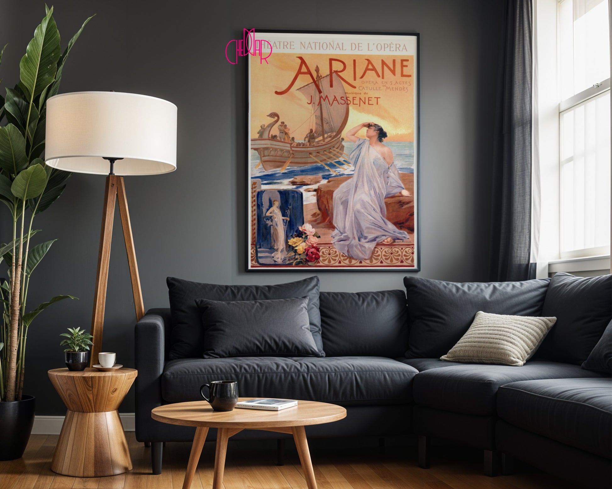 Plakat Art Nouveau – Ariane – Théâtre National de l’Opéra, 1865