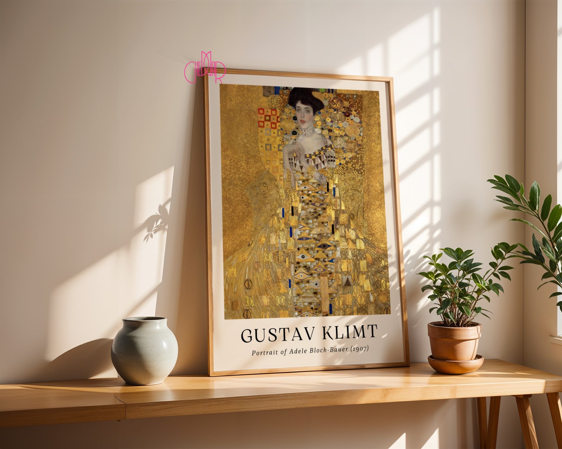 Plakat Gustaw Klimt portret Adele Bloch-Bauer, sztuka współczesna