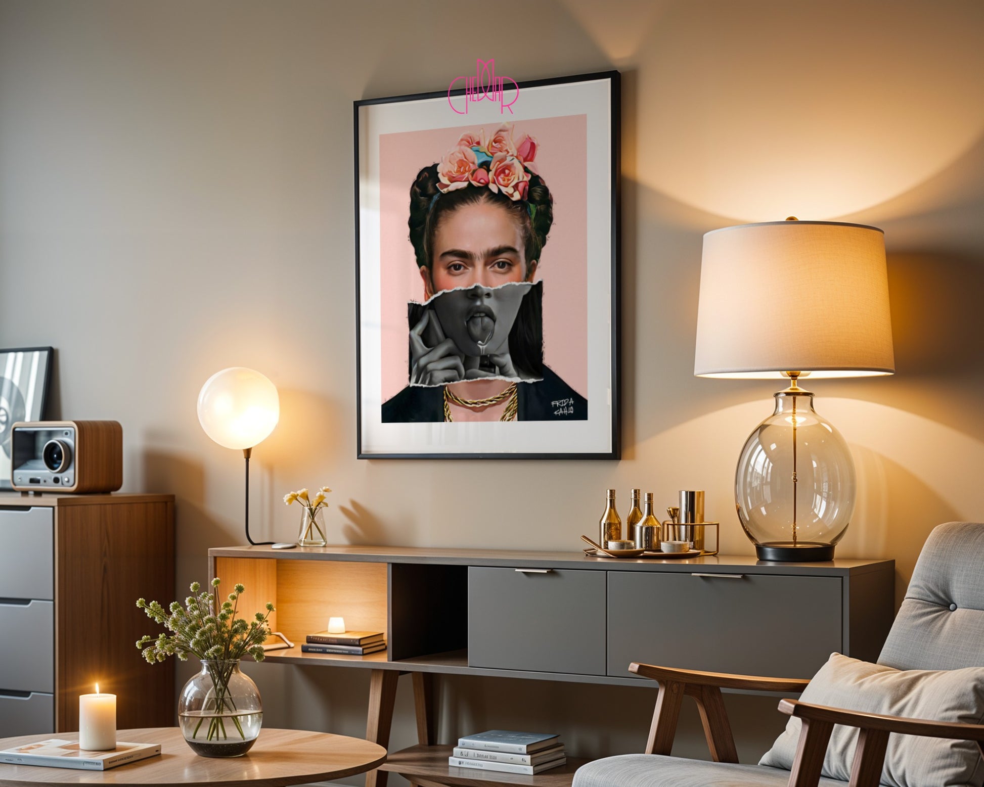 Plakat "Frida Kahlo- portret", awangarda, sztuka współczesna
