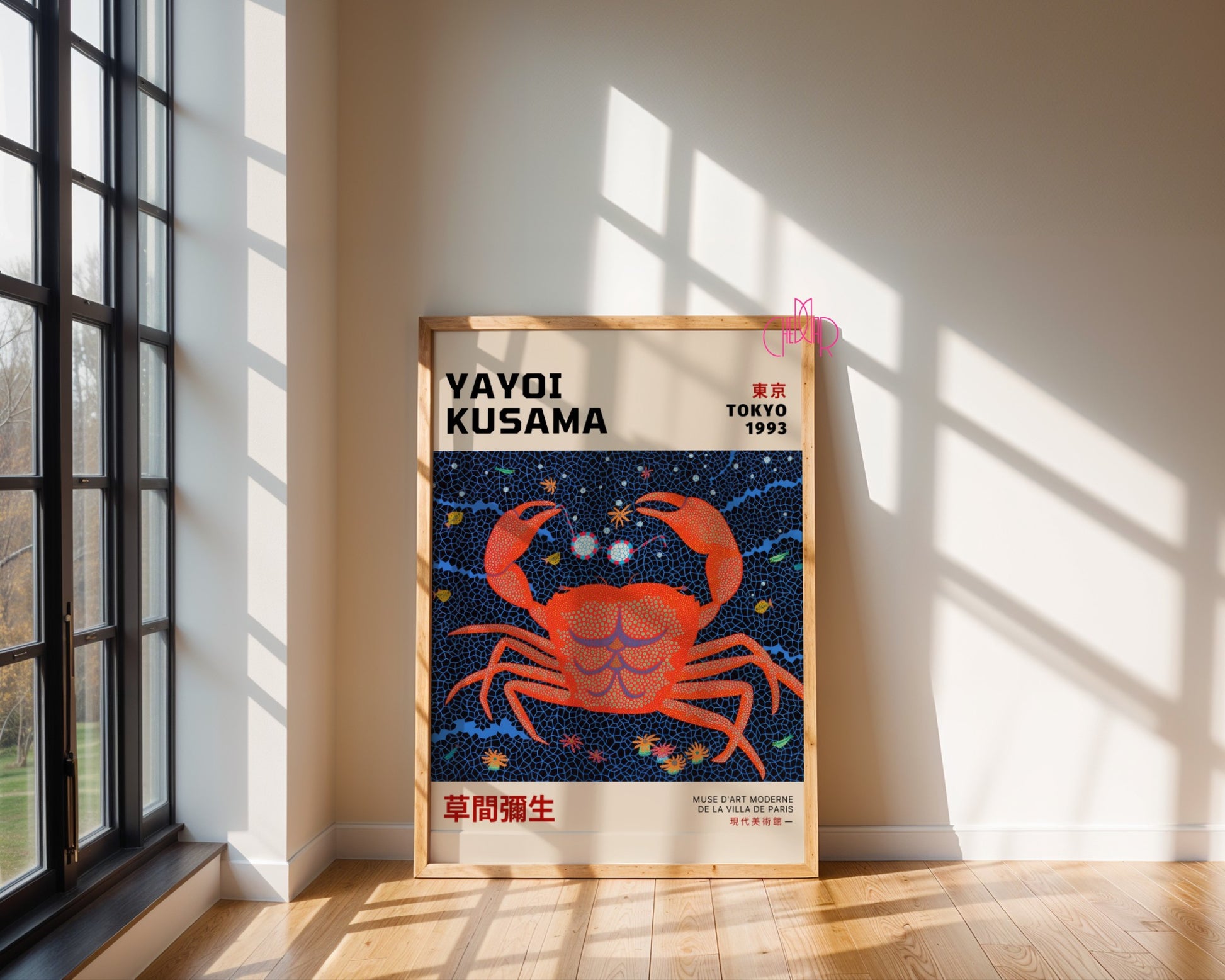 Plakat Yayoi Kusama Krab Japonia Tokyo 1993