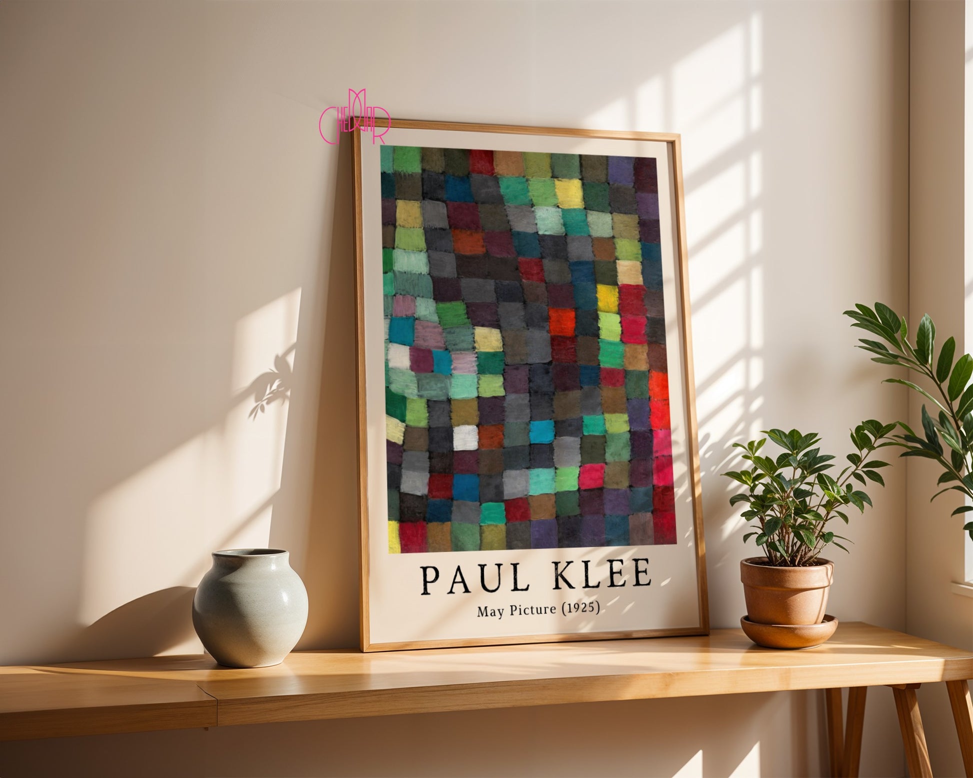 Plakat Paul Klee May Picture 1925, kubizm, abstrakcja, kwadraty