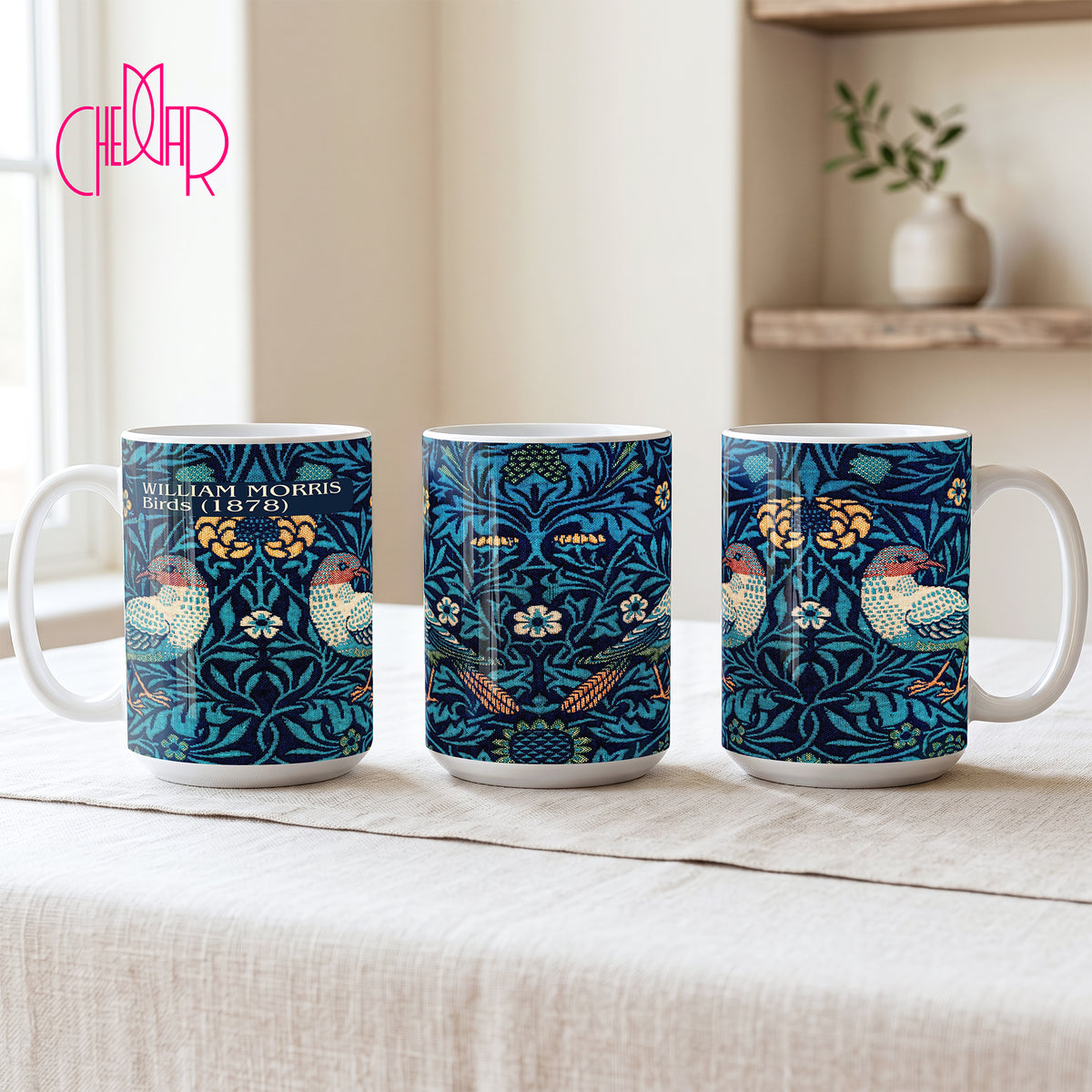 William Morris Birds 1878 - Kubek Ceramiczny | CheddarArt