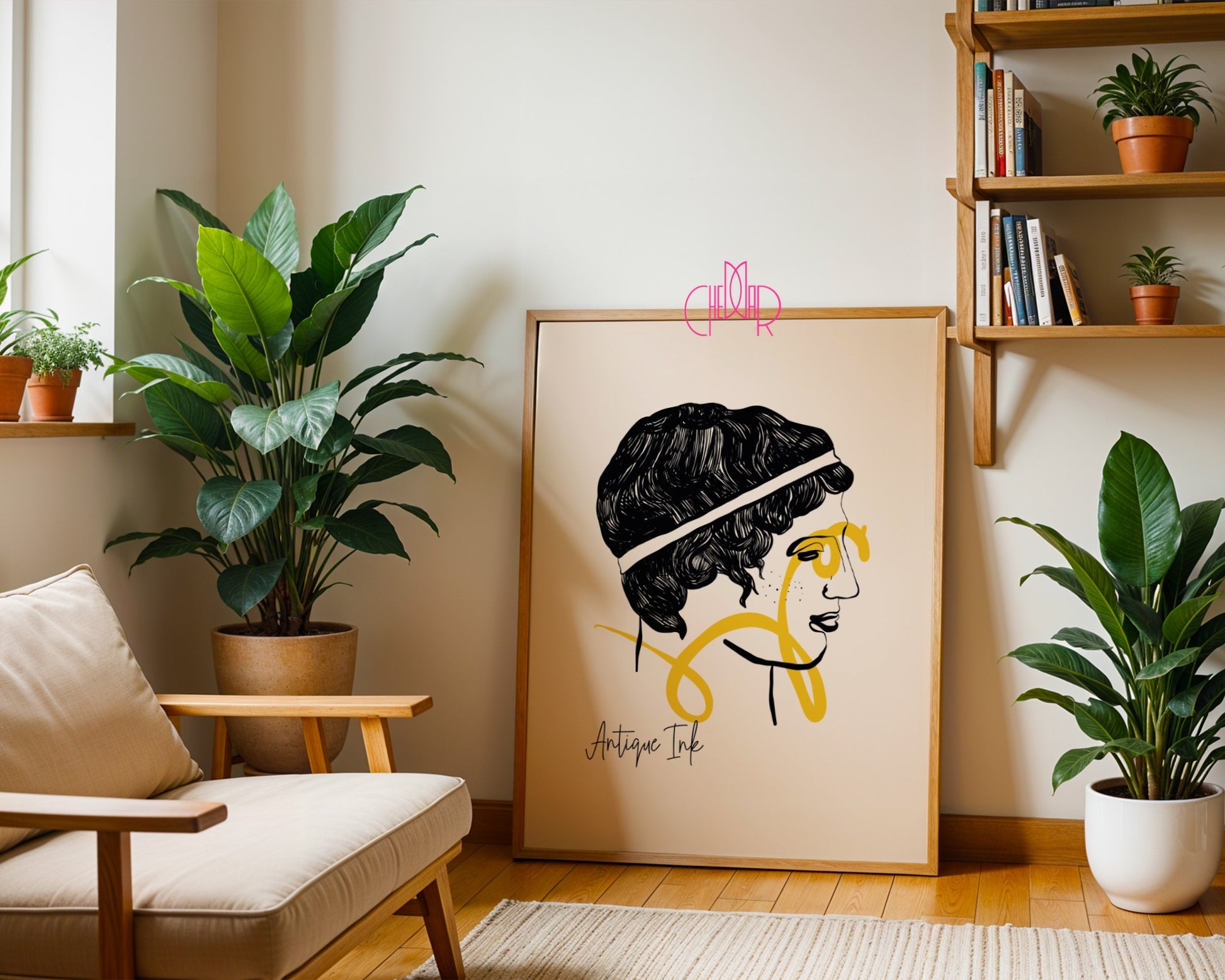 Plakat Modern Art Ancient Ink, zestaw antyczny, klasyka