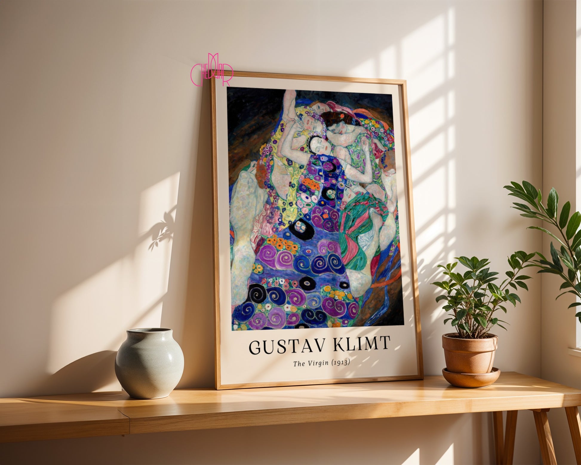 Plakat Gustaw Klimt The Virgin, dziewica, sztuka współczesna