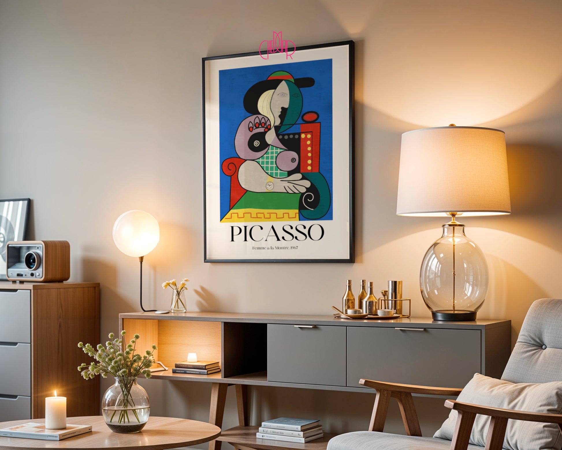 Picasso – Femme à la Montre (Kobieta z zegarkiem) 1967 | Plakat Galeryjny Surrealist