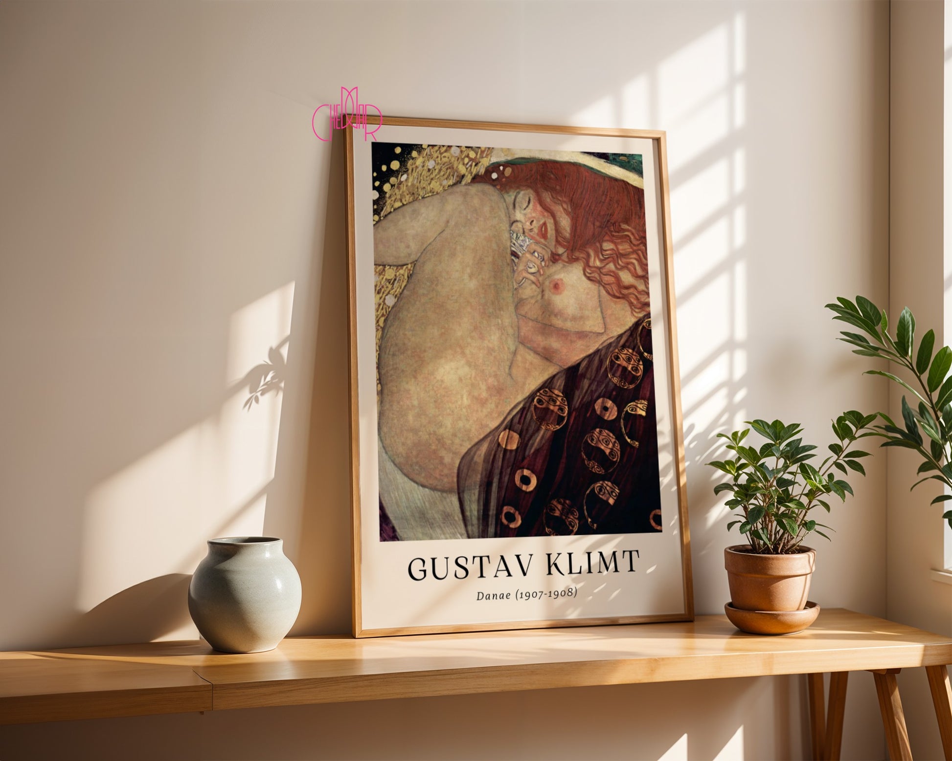 Plakat Gustaw Klimt Danae, sztuka współczesna, art nouveau